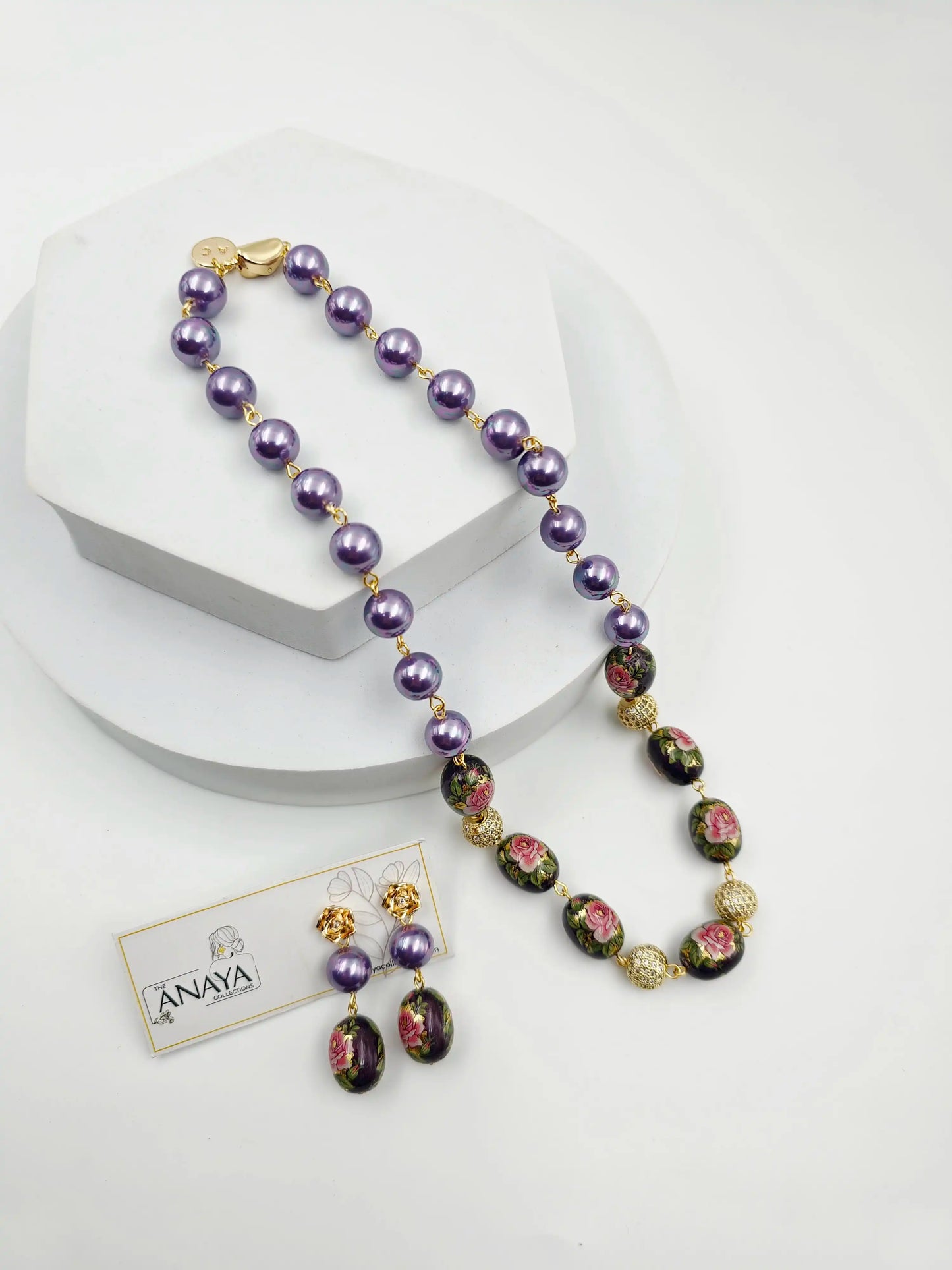 Japanese Decal Floral Elegance Pearl Set