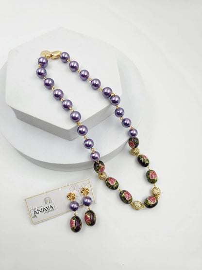 Japanese Decal Floral Elegance Pearl Set