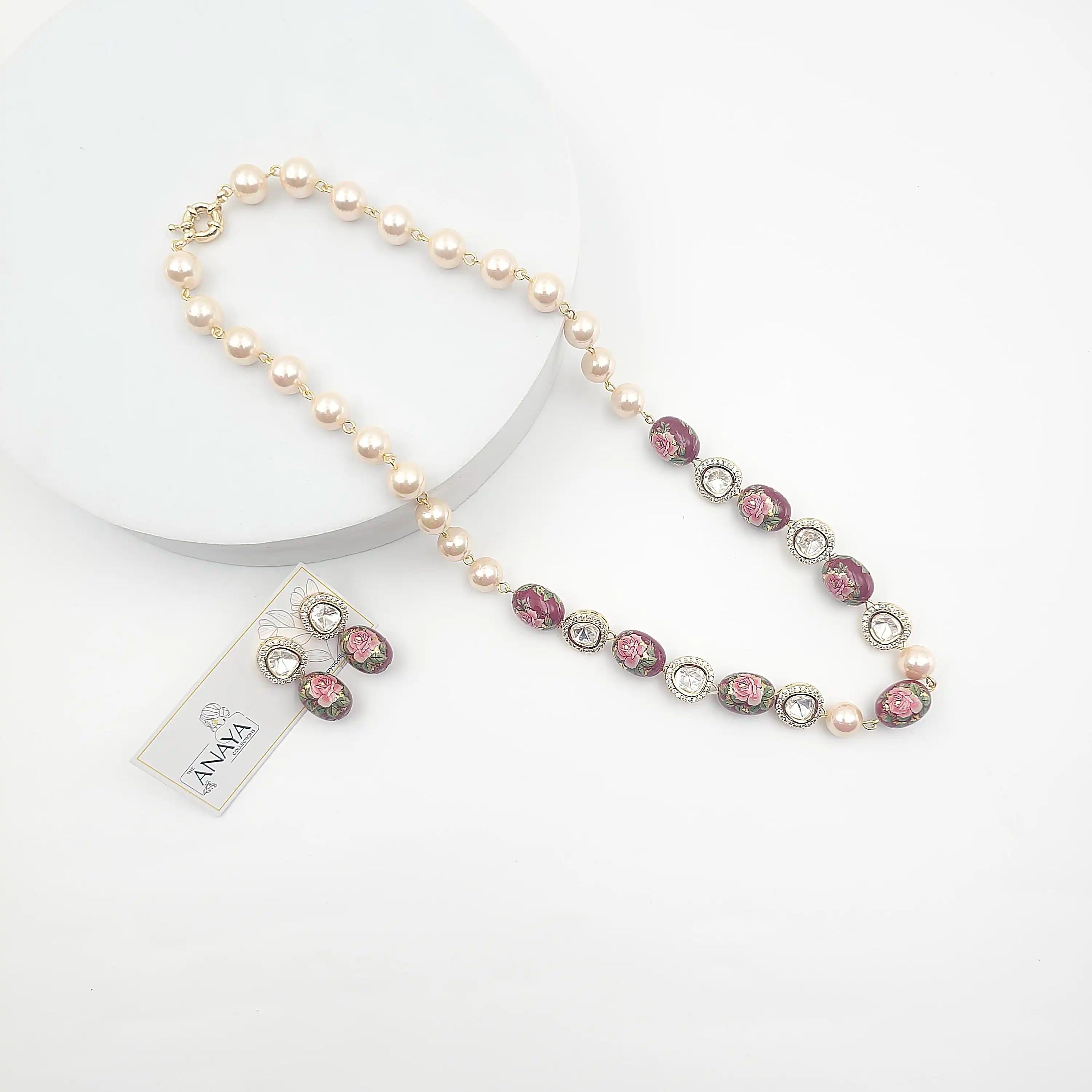 Floral Elegance Kundan Set