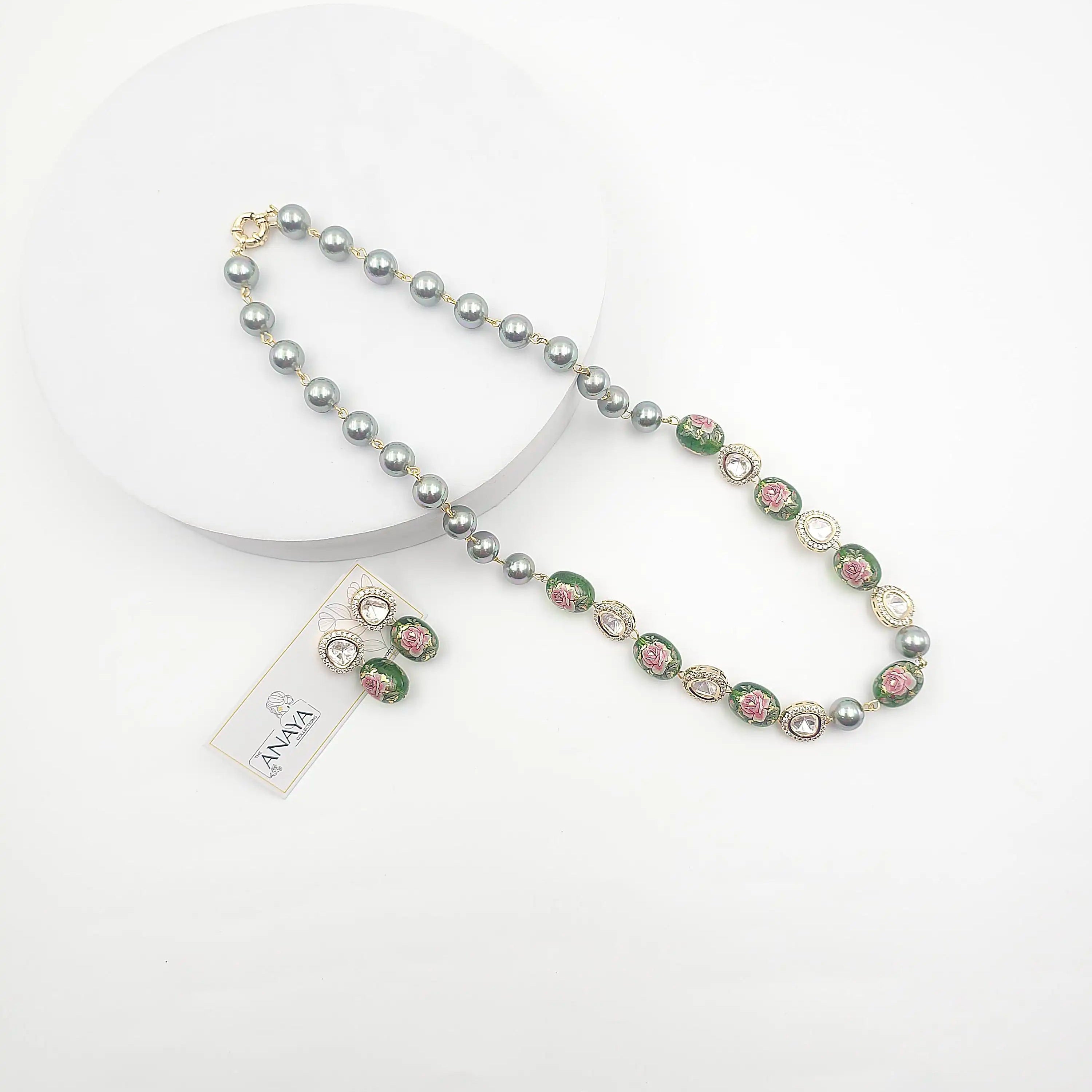 Floral Elegance Kundan Set
