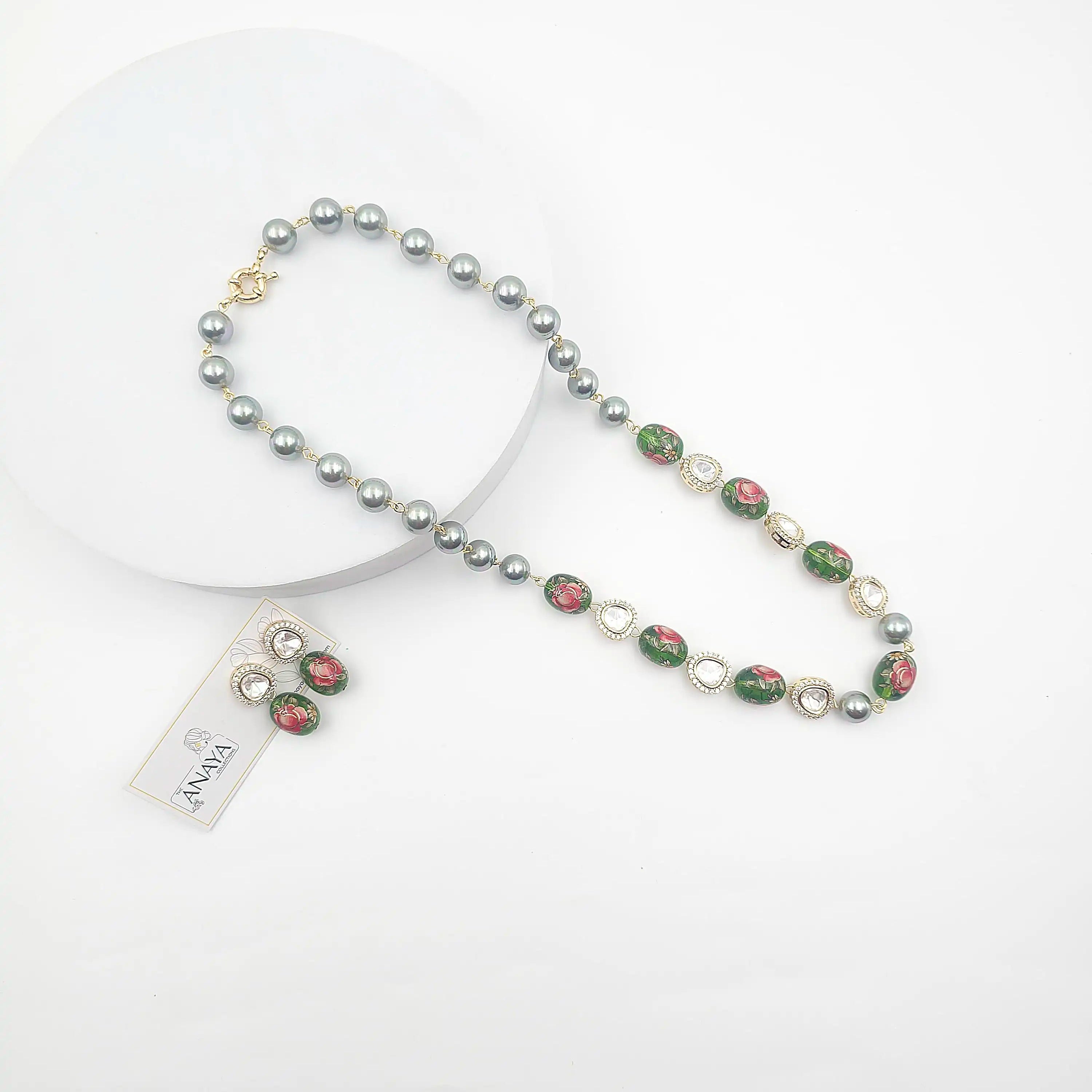 Floral Elegance Kundan Set