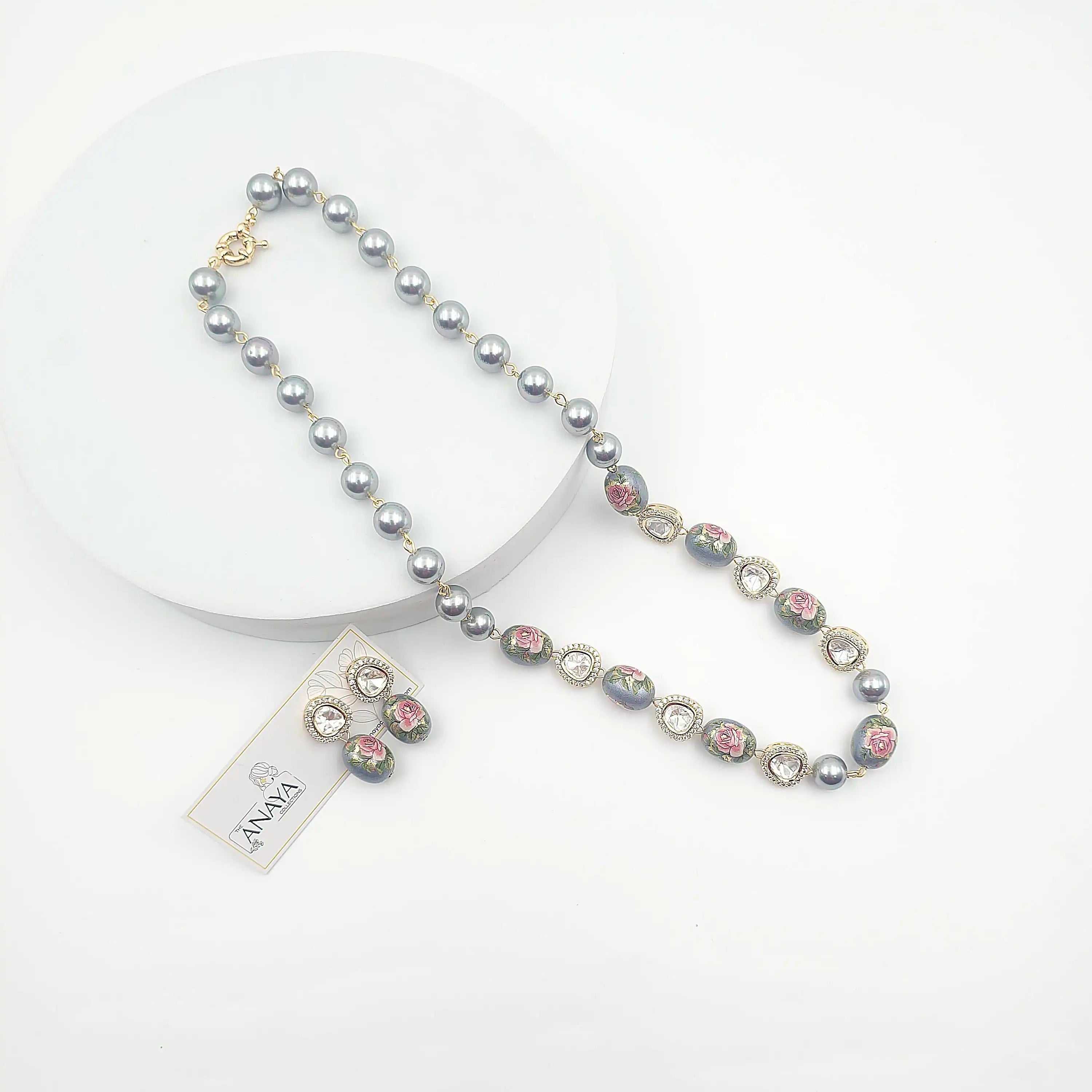 Floral Elegance Kundan Set