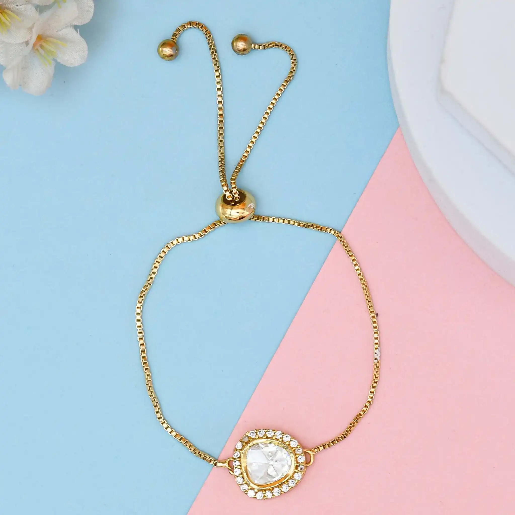 Kundan Pull Bracelet