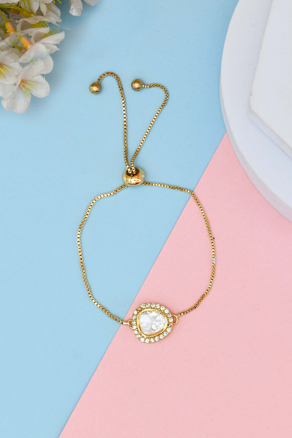 Kundan Pull Bracelet