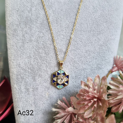 Hexagon Pendant Chain