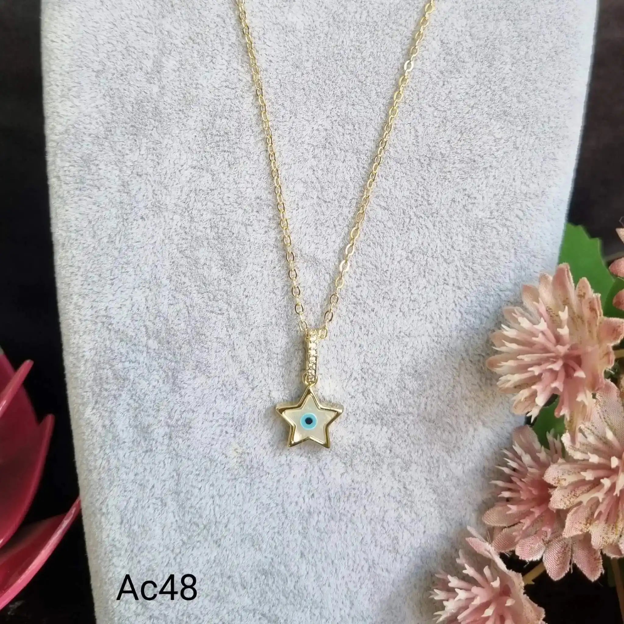 MOP Evil Eye Pendant Chain