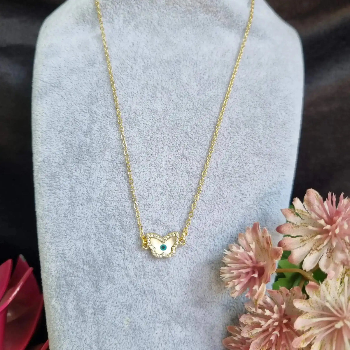 MOP Evil Eye Pendant Chain