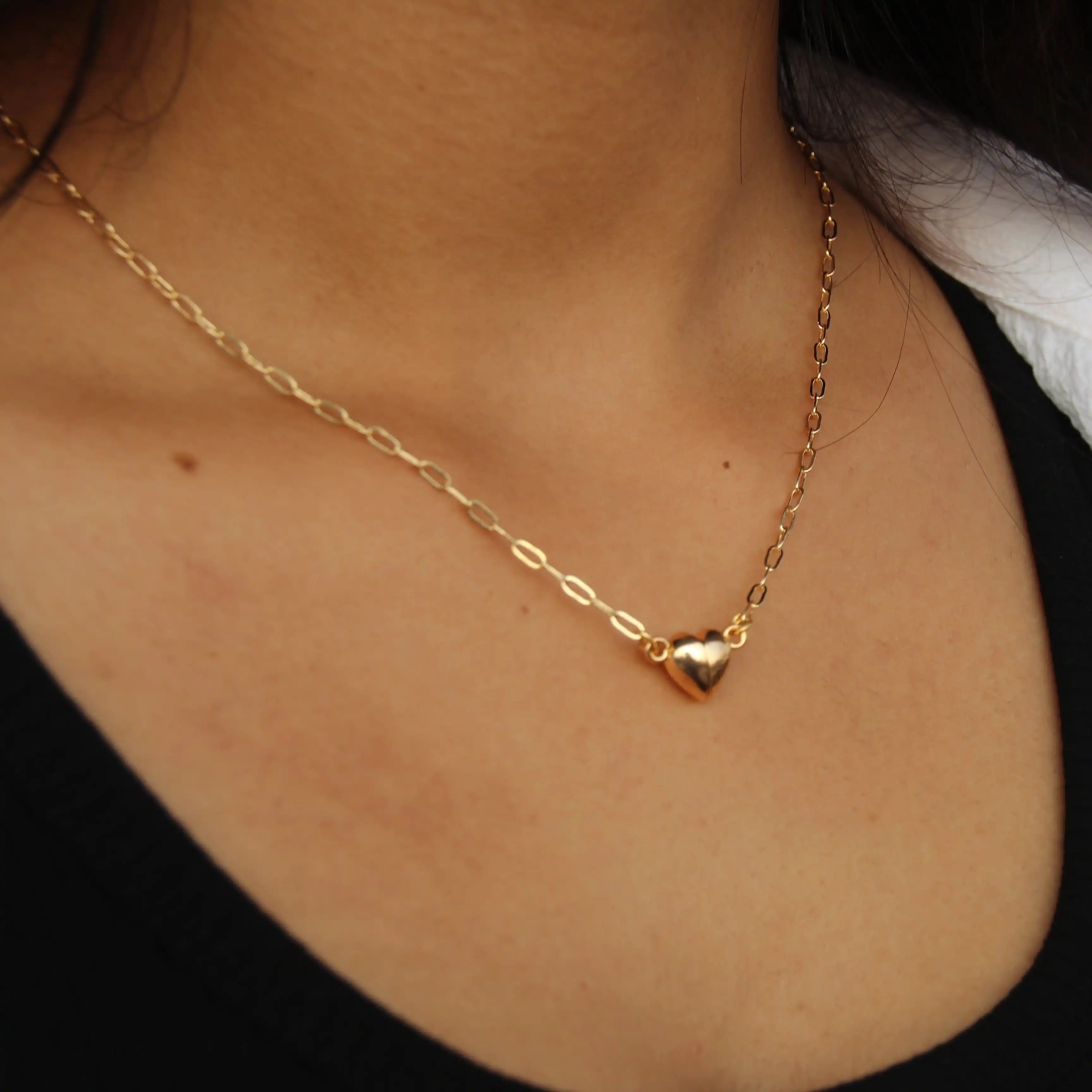Magnetic Heart Pendant Chain