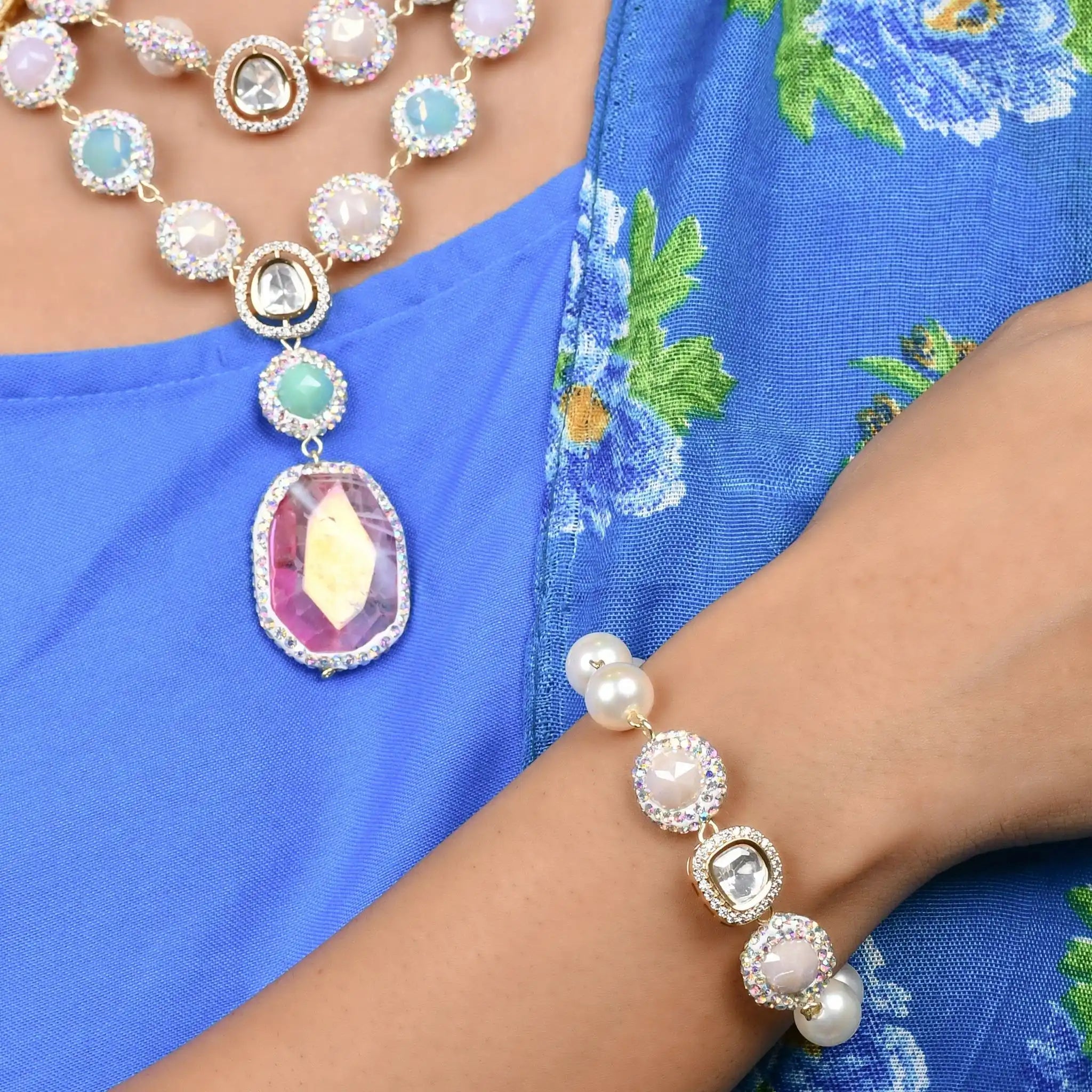 Marcasite Agate Crystal Glow Set