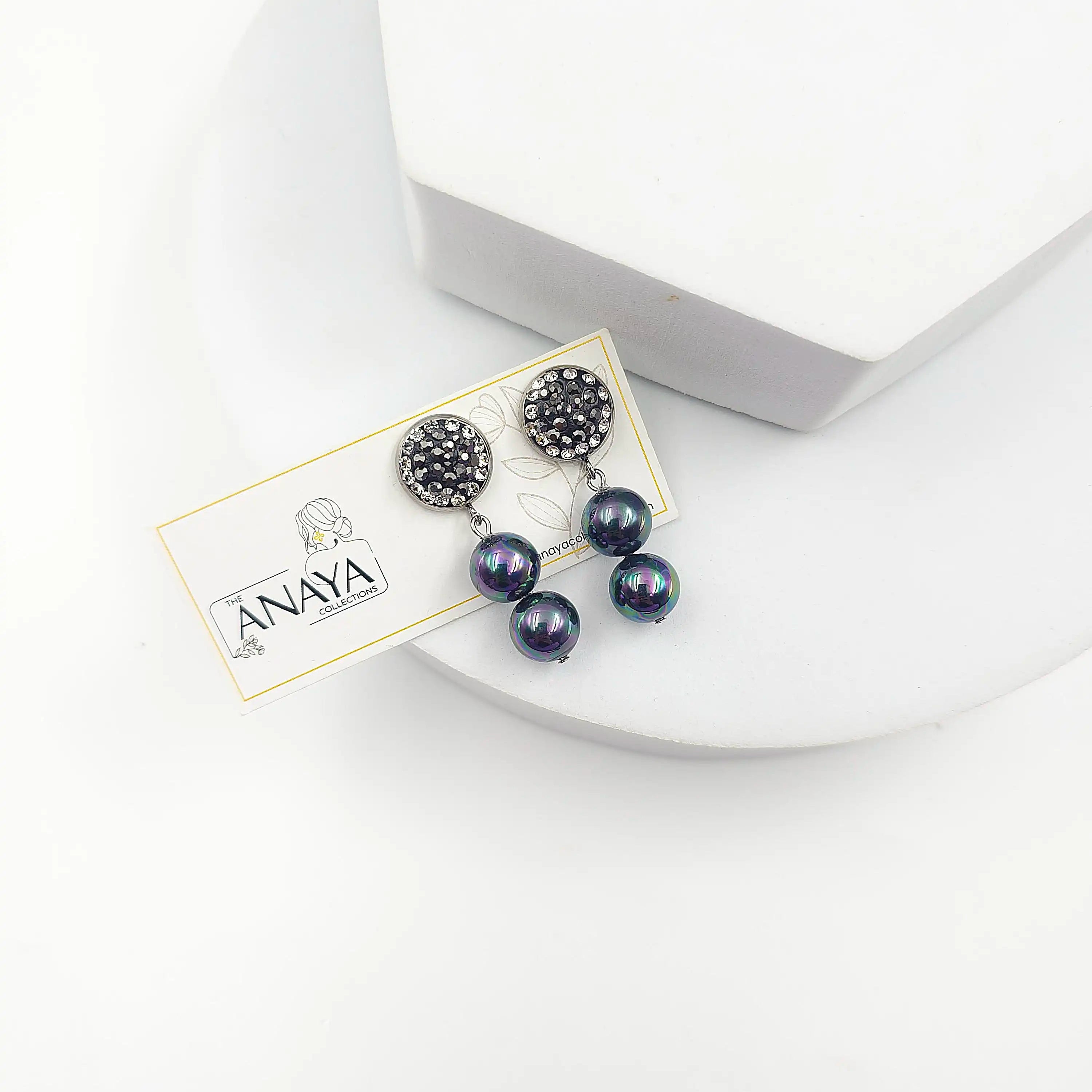Marcasite Pearl Grace Earrings