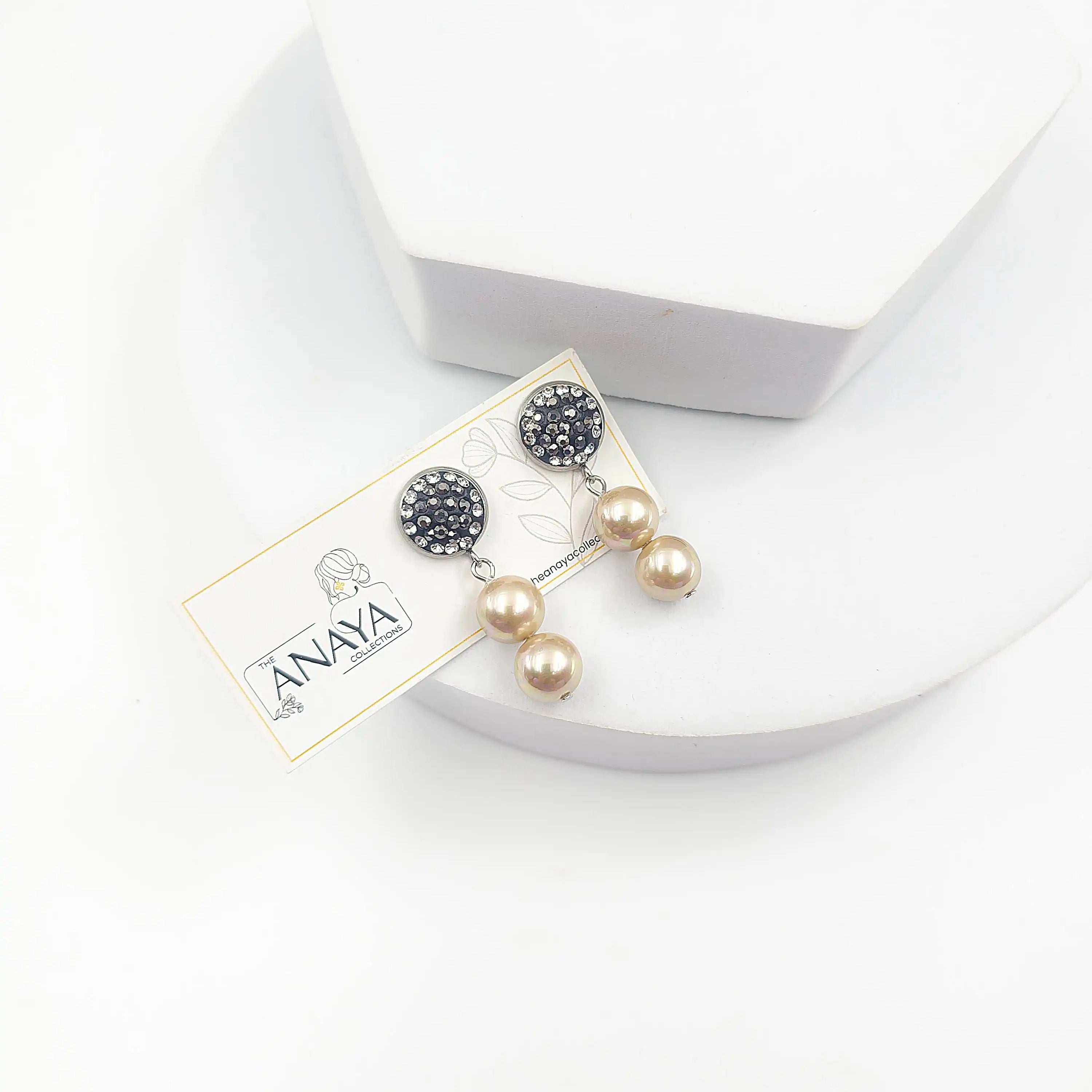 Marcasite Pearl Grace Earrings