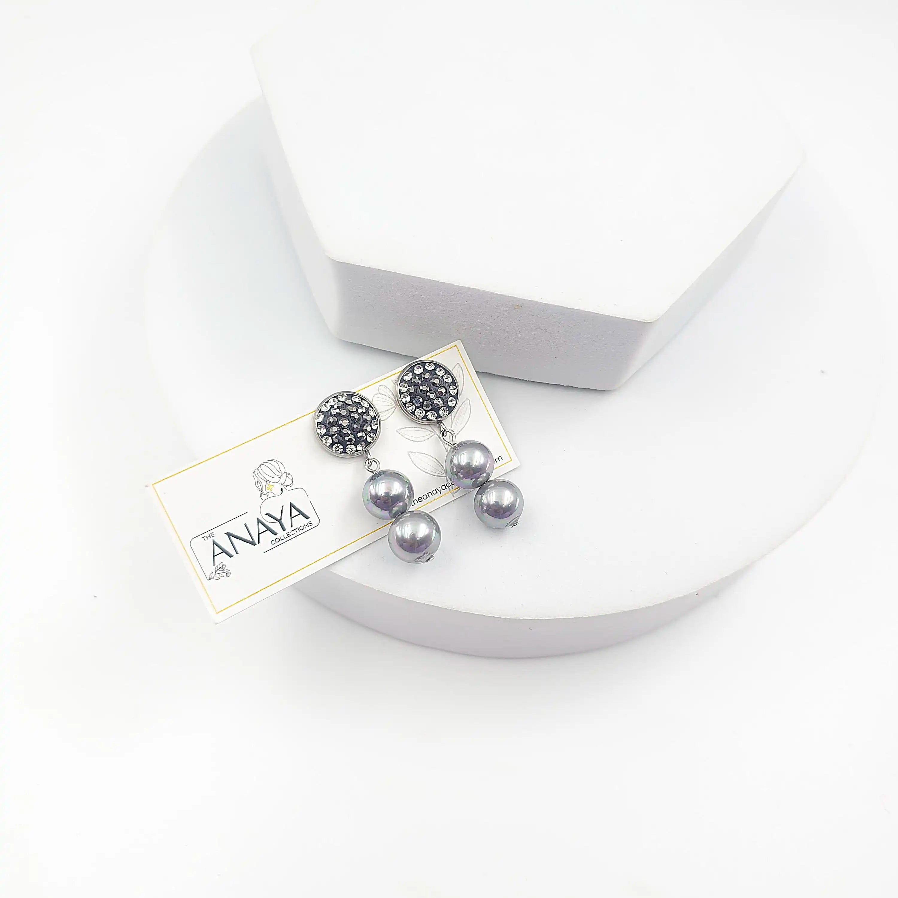Marcasite Pearl Grace Earrings