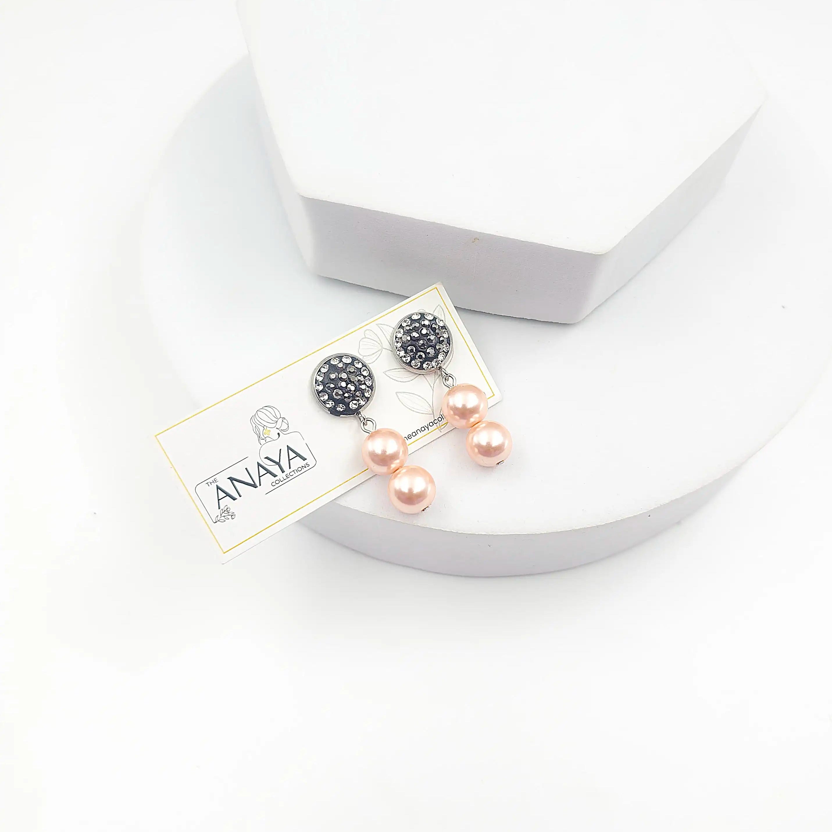 Marcasite Pearl Grace Earrings