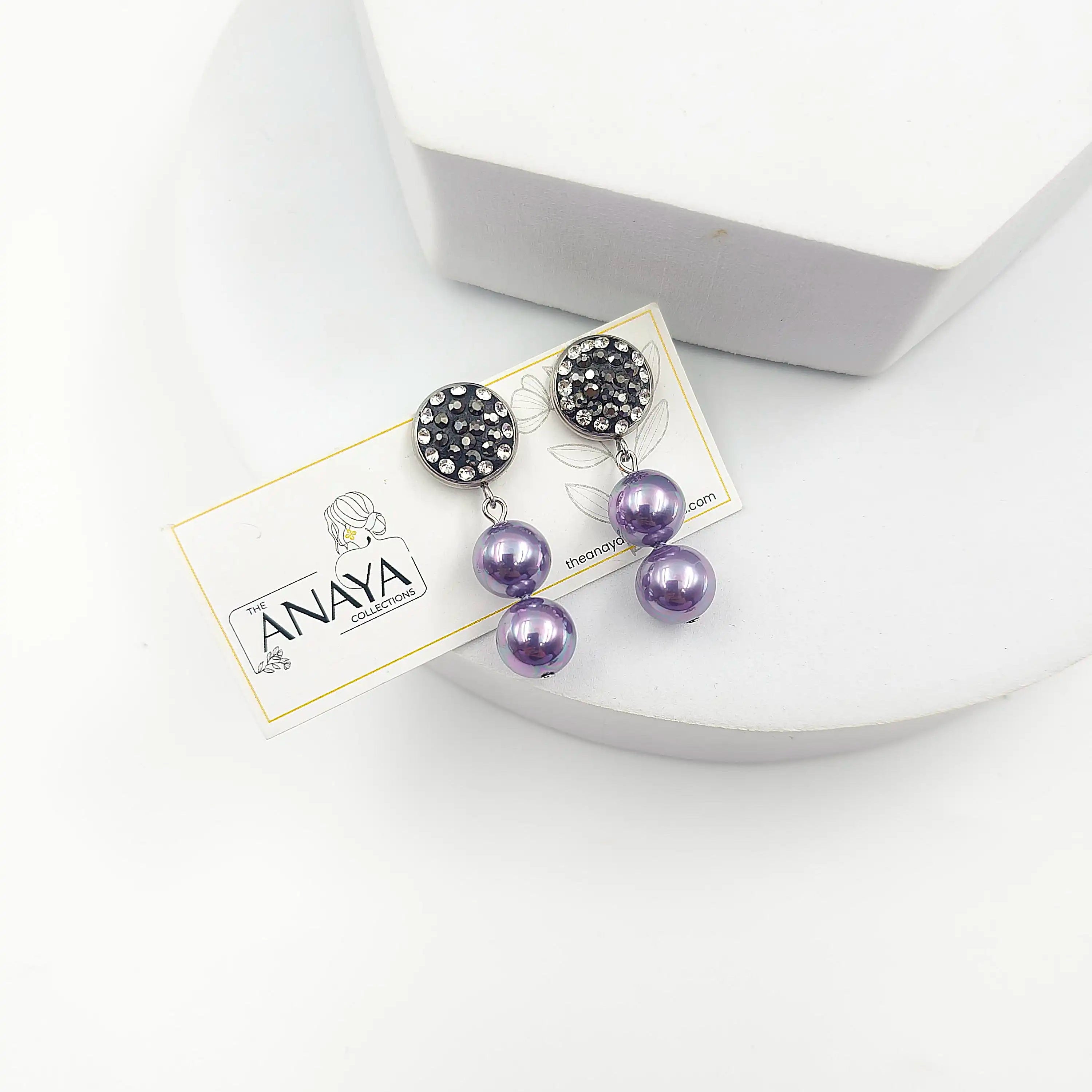 Marcasite Pearl Grace Earrings