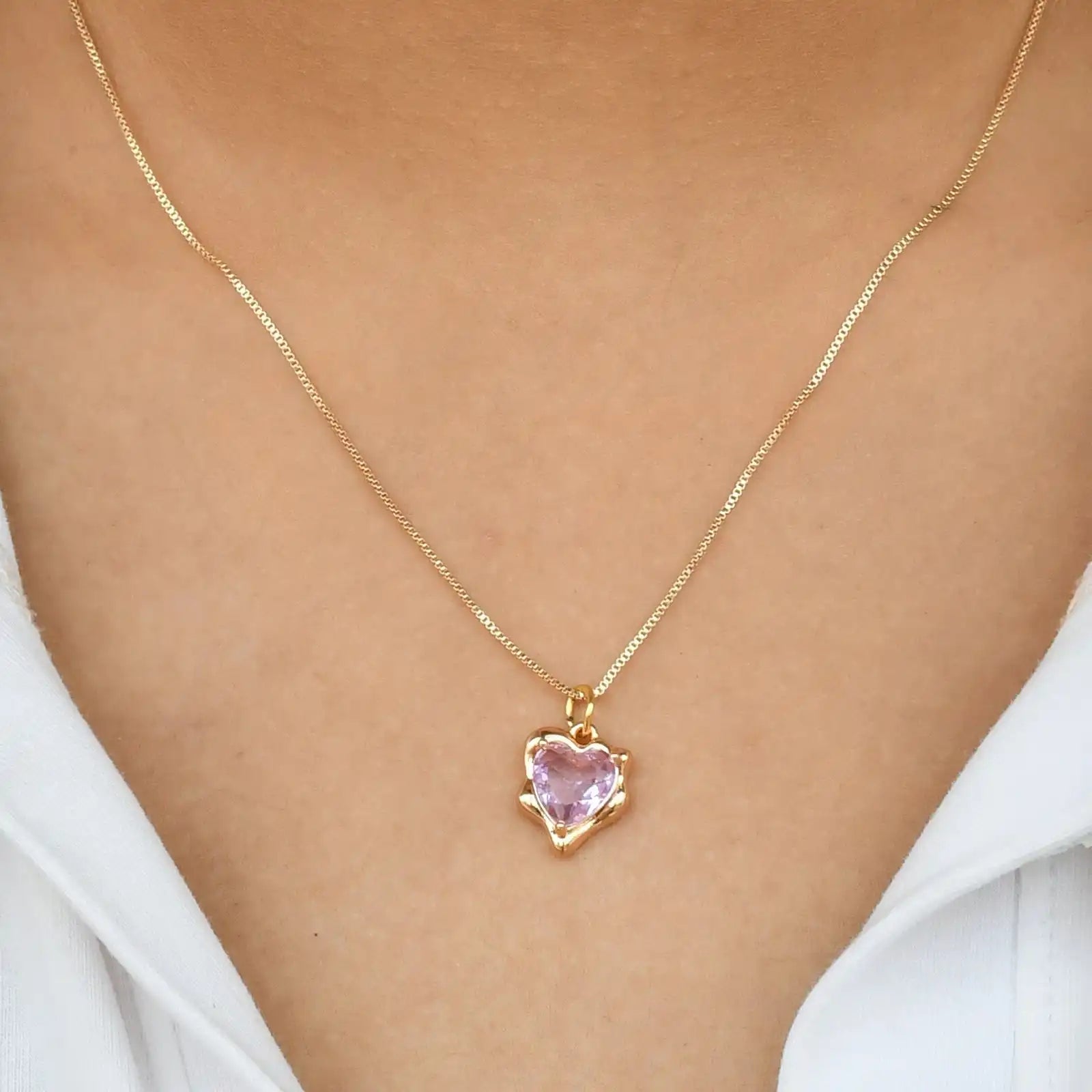 Melting Heart Pendant Chain