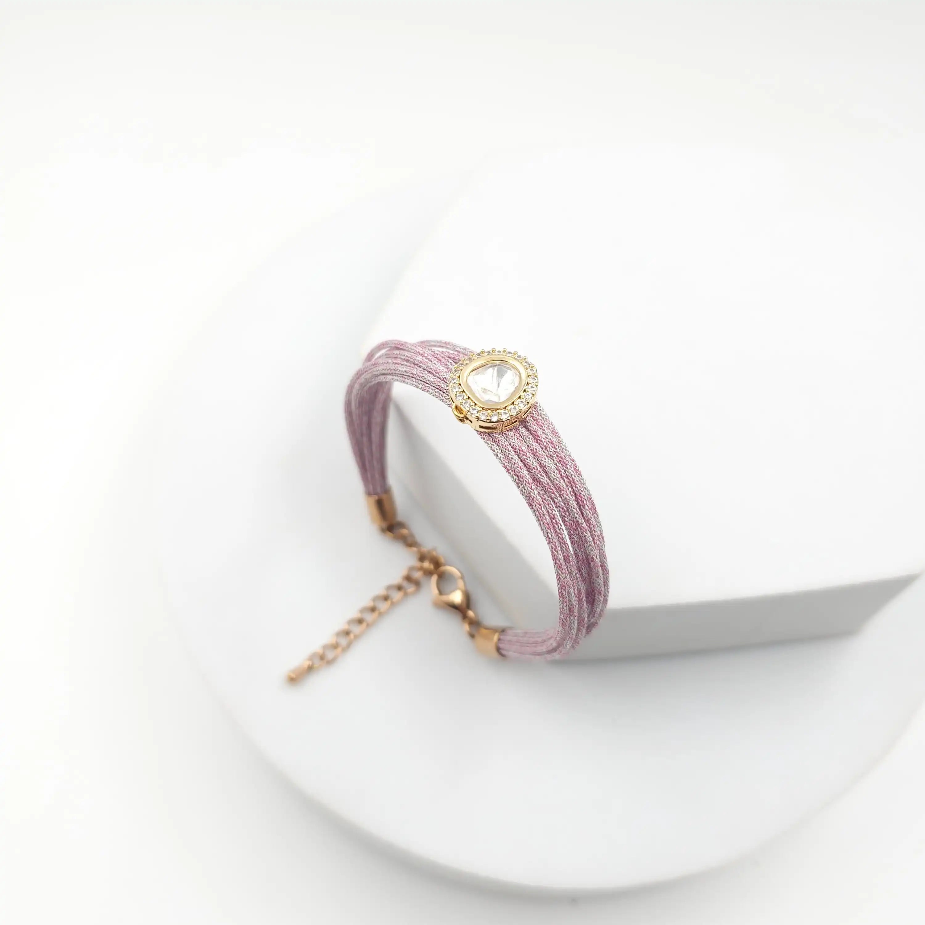 Mesh Wire Sterling Shell Pearl Bracelet