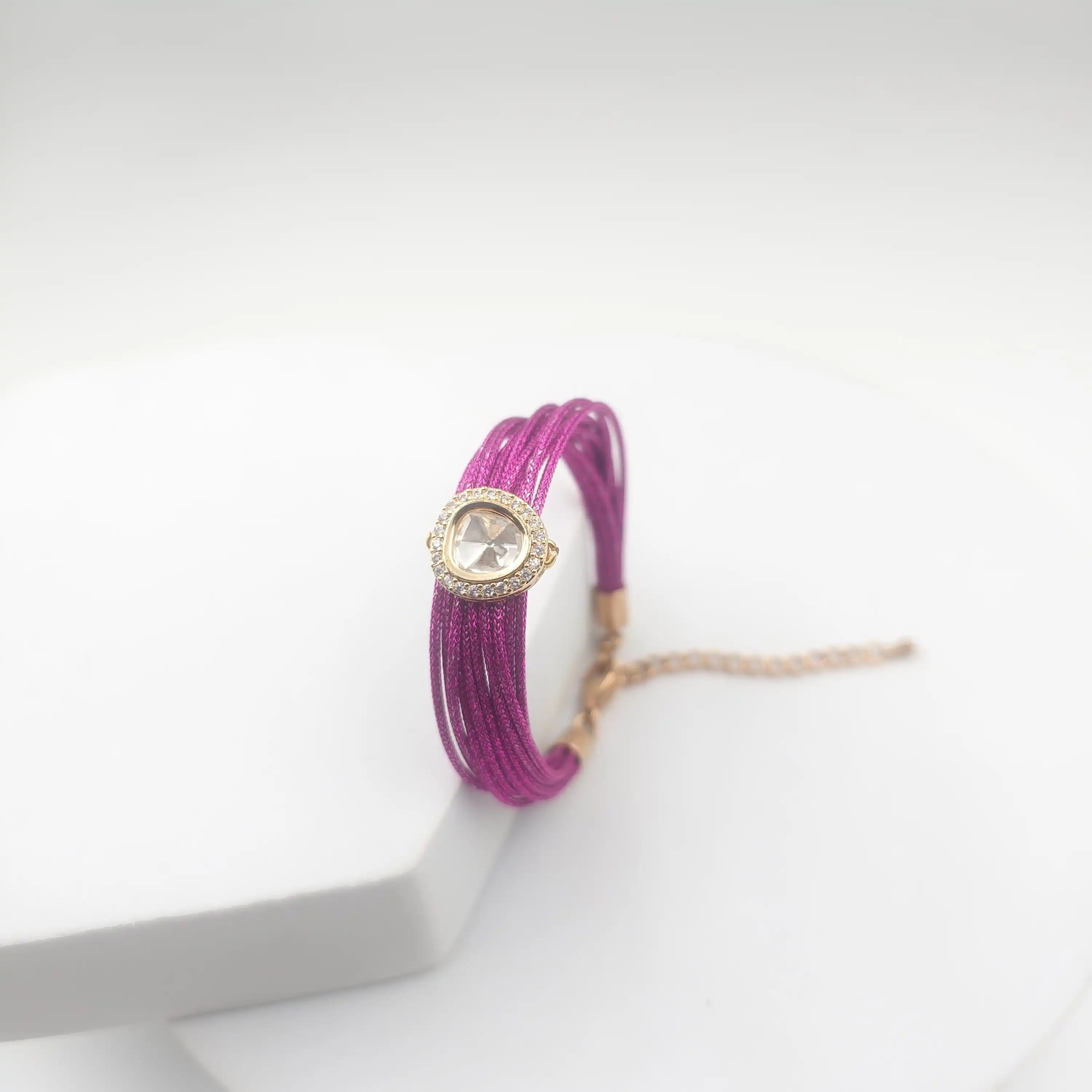 Mesh Wire Sterling Shell Pearl Bracelet