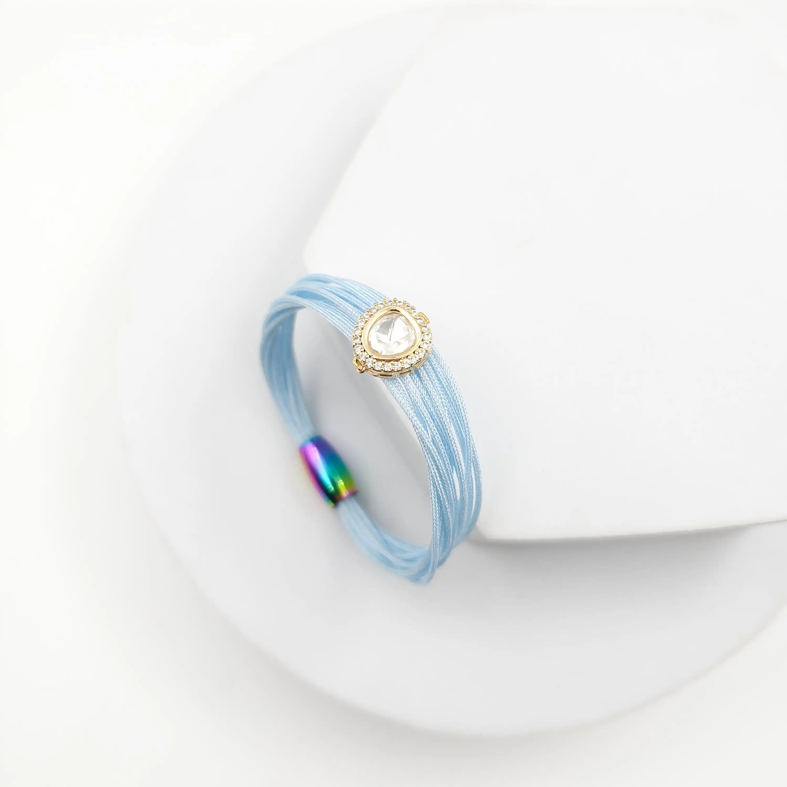 Mesh Wire Sterling Shell Pearl Bracelet