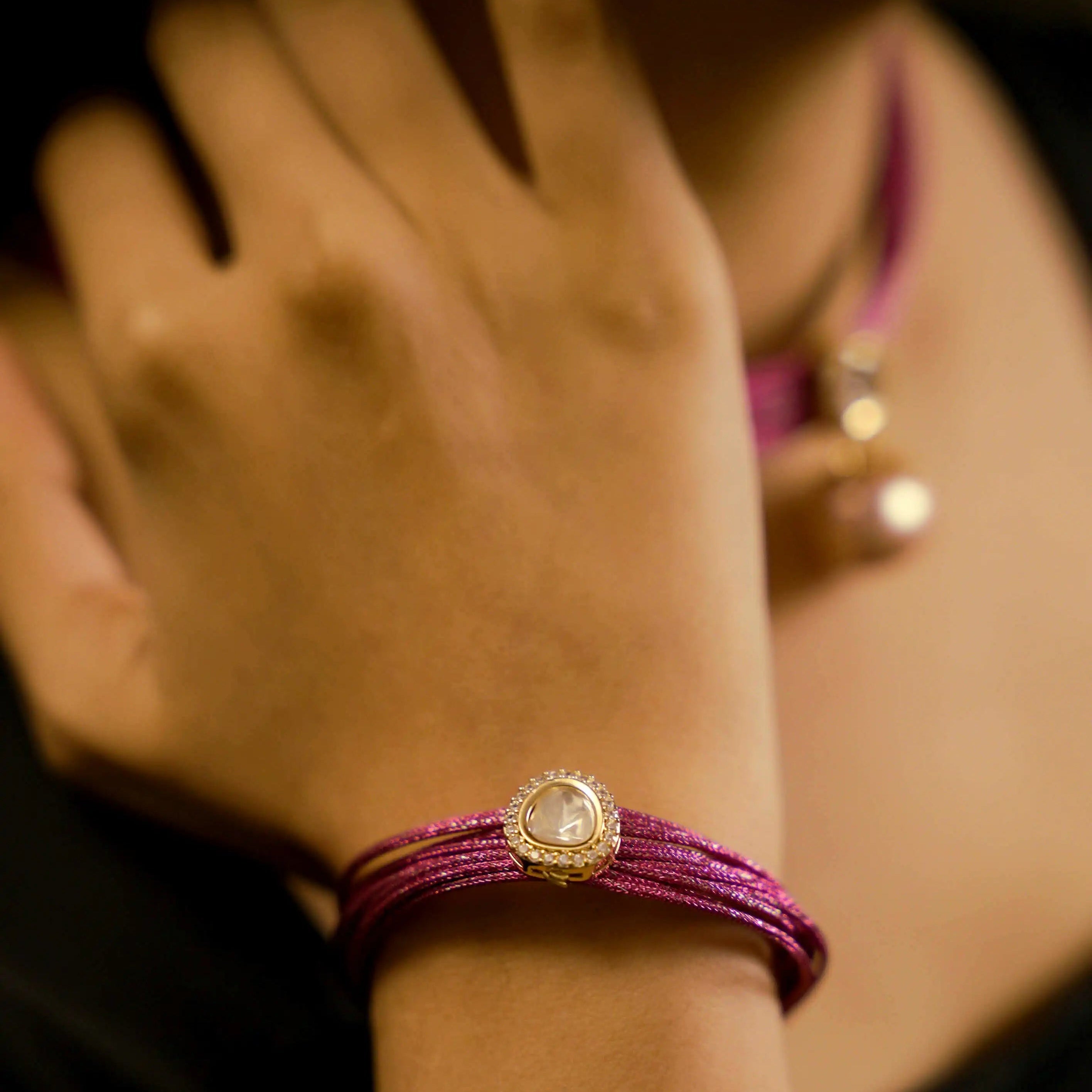 Mesh Wire Sterling Shell Pearl Bracelet
