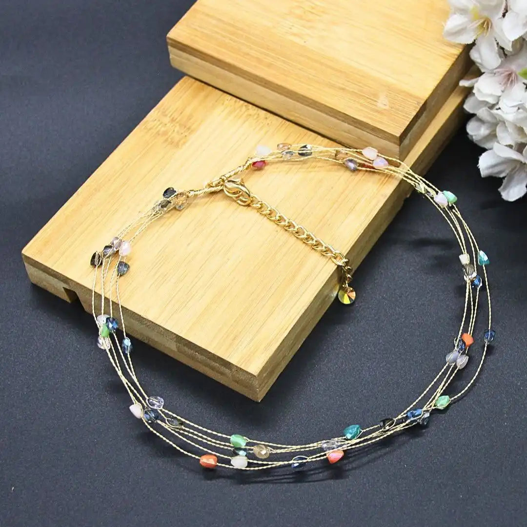 Minimal Crystal Necklace