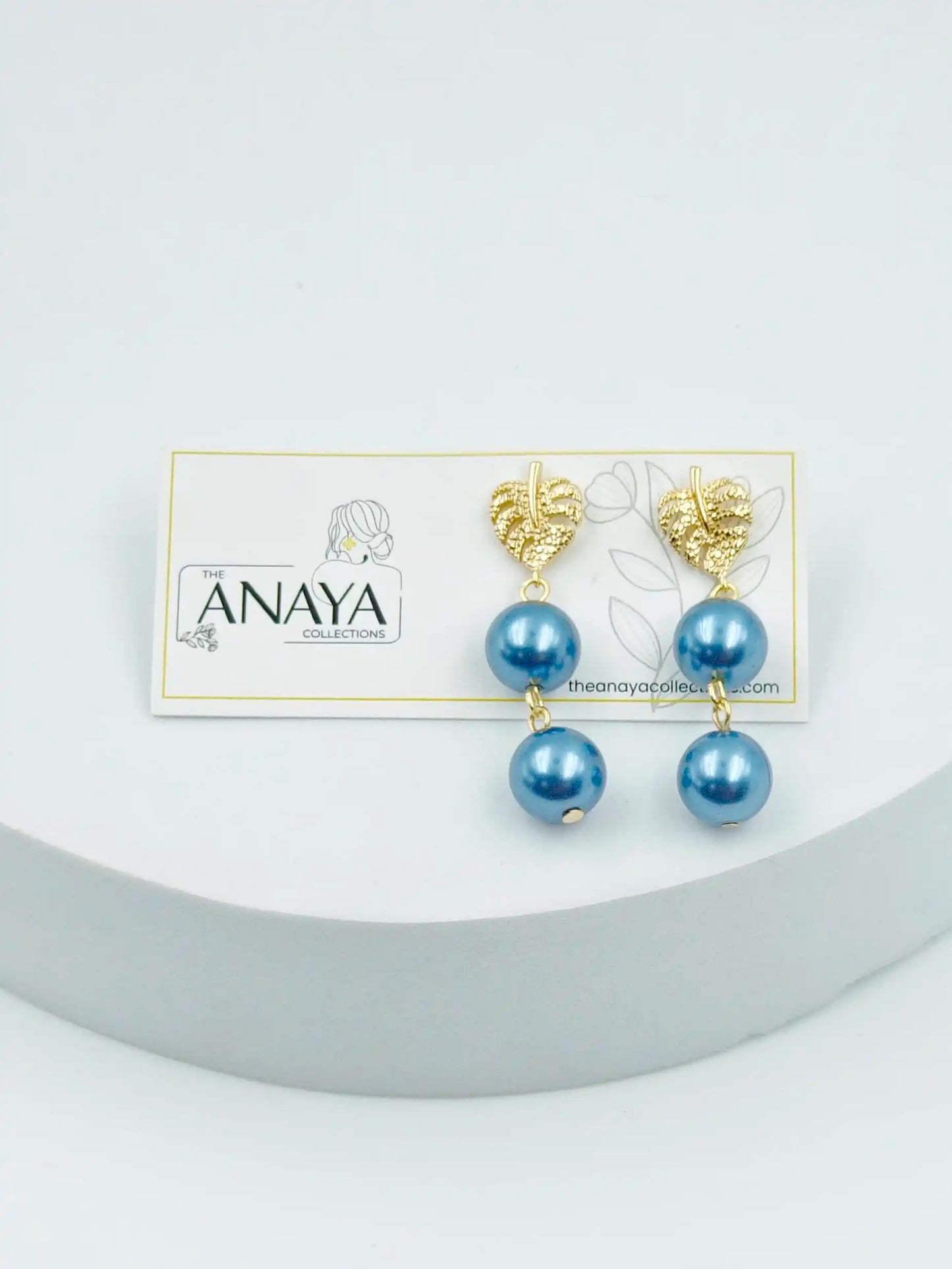 Mother of Pearl Leaf Earrings