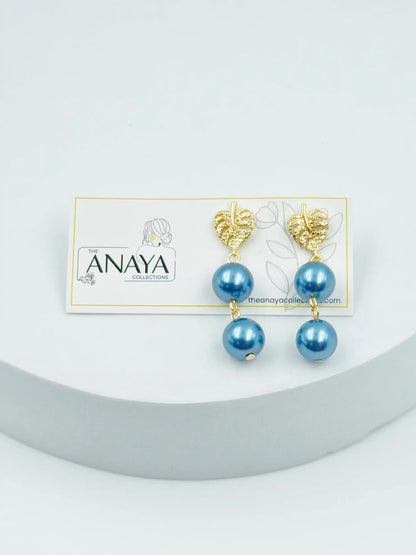 Mother of Pearl Leaf Earrings