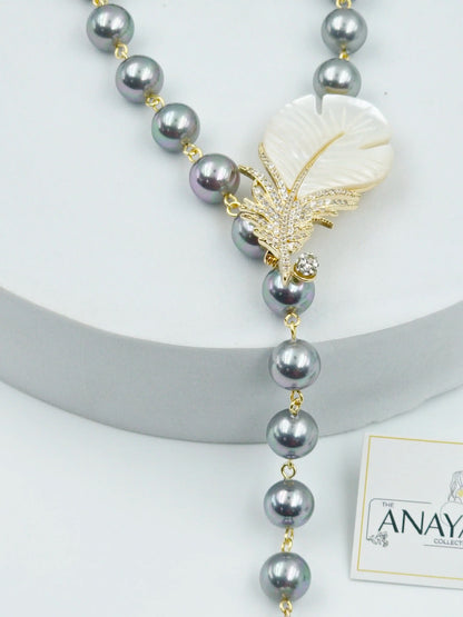 Mother of Pearl Feather Luxe Set