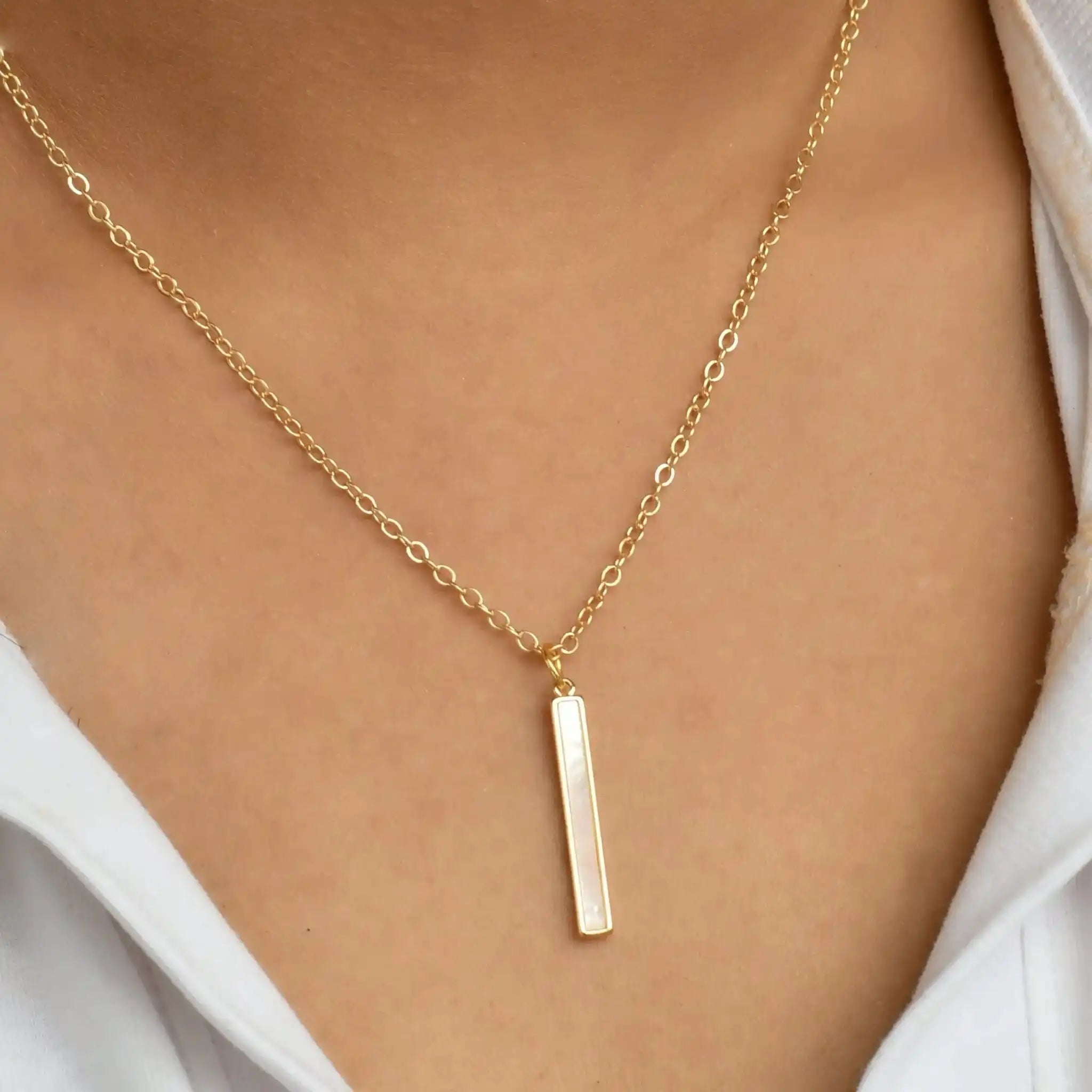 MOP Stick Pendant Chain