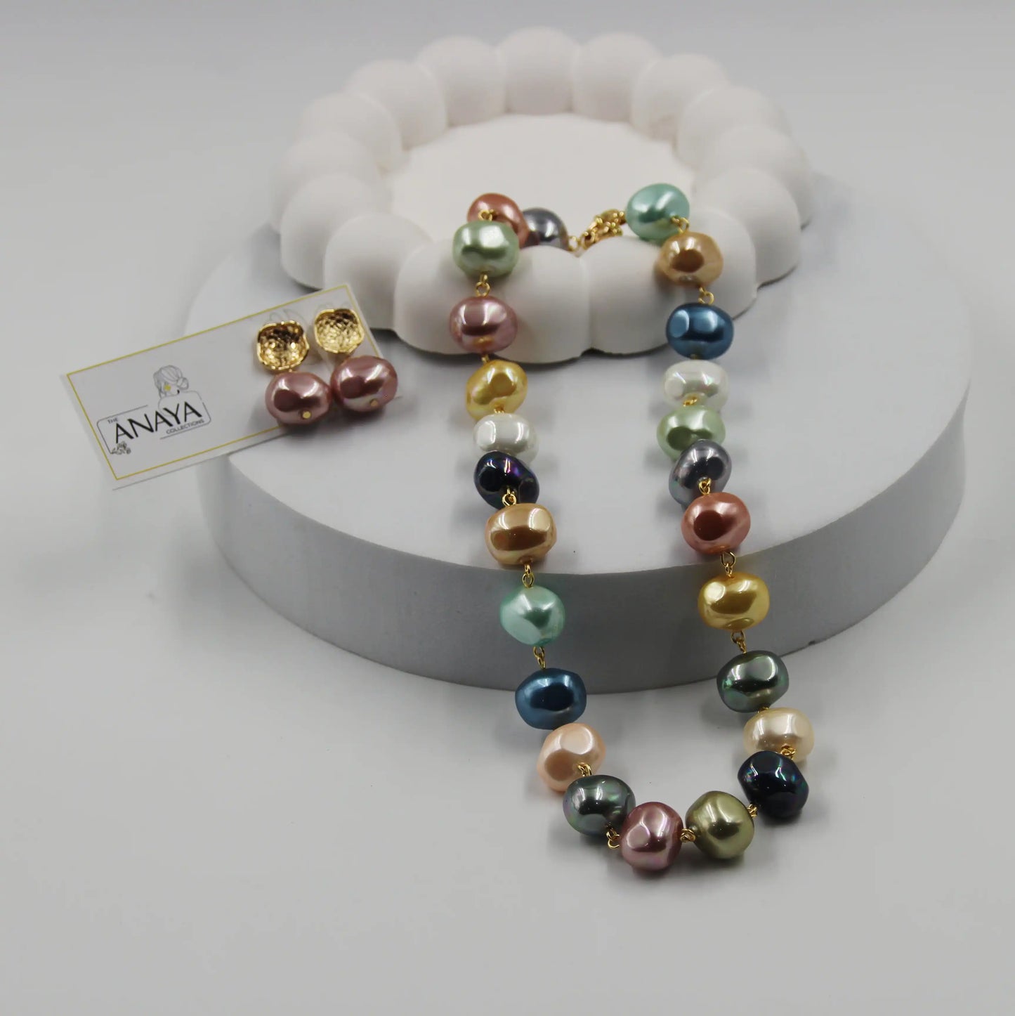 Uncut Shell Pearl Set