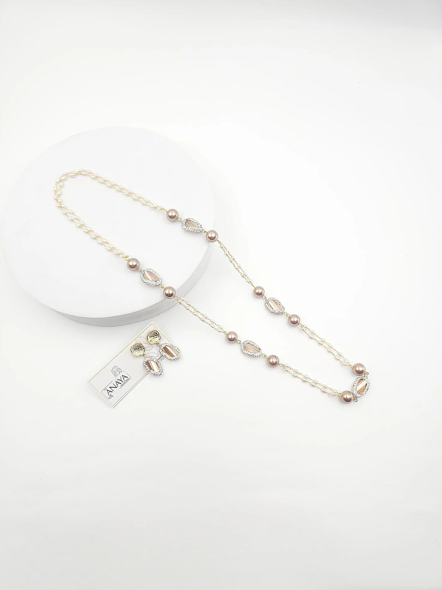 Mystic Shell Pearl Necklace