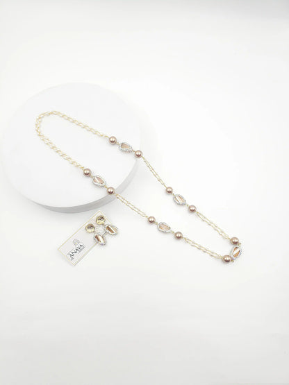 Mystic Shell Pearl Necklace