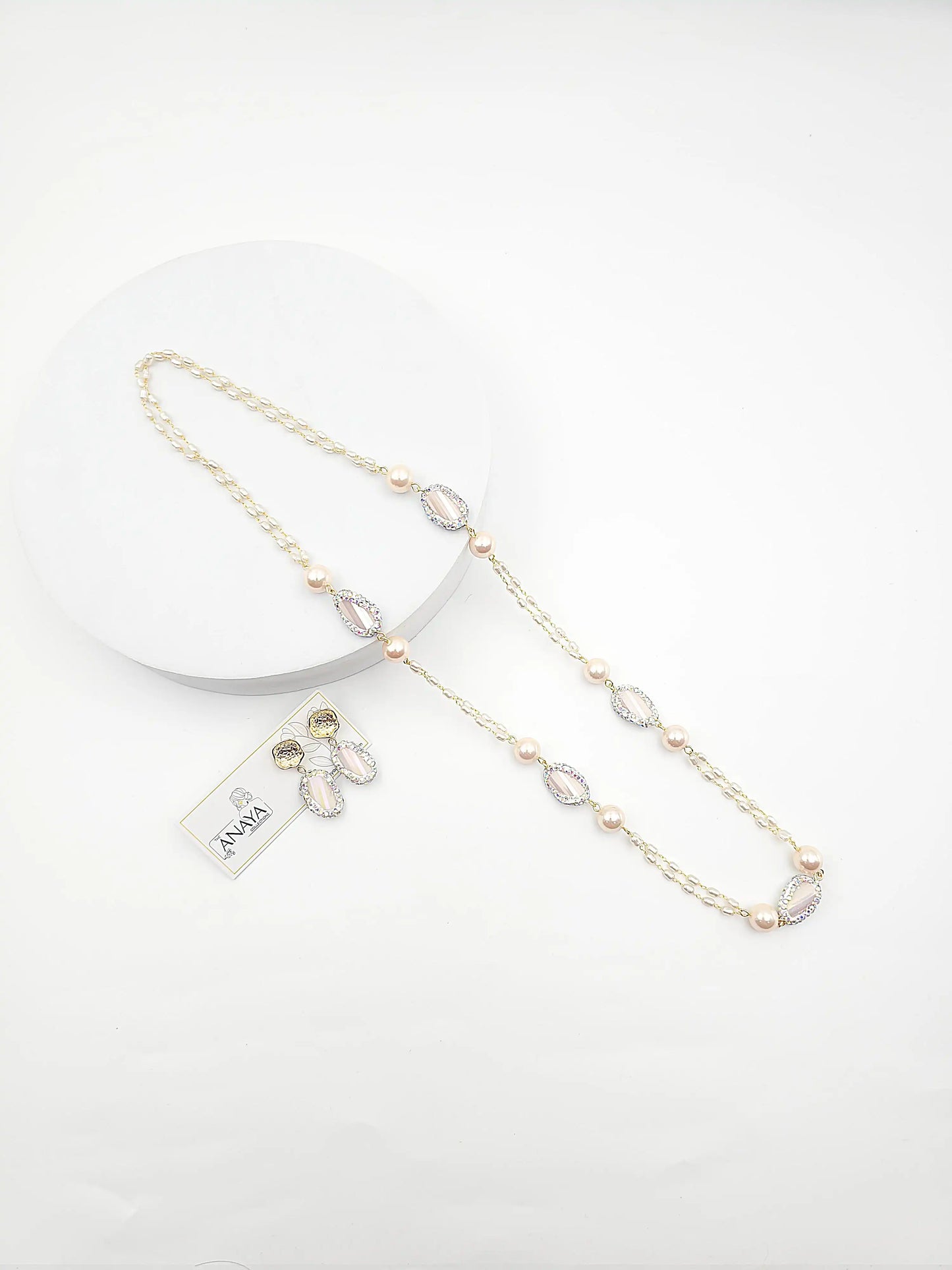 Mystic Shell Pearl Necklace