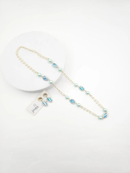 Mystic Shell Pearl Necklace