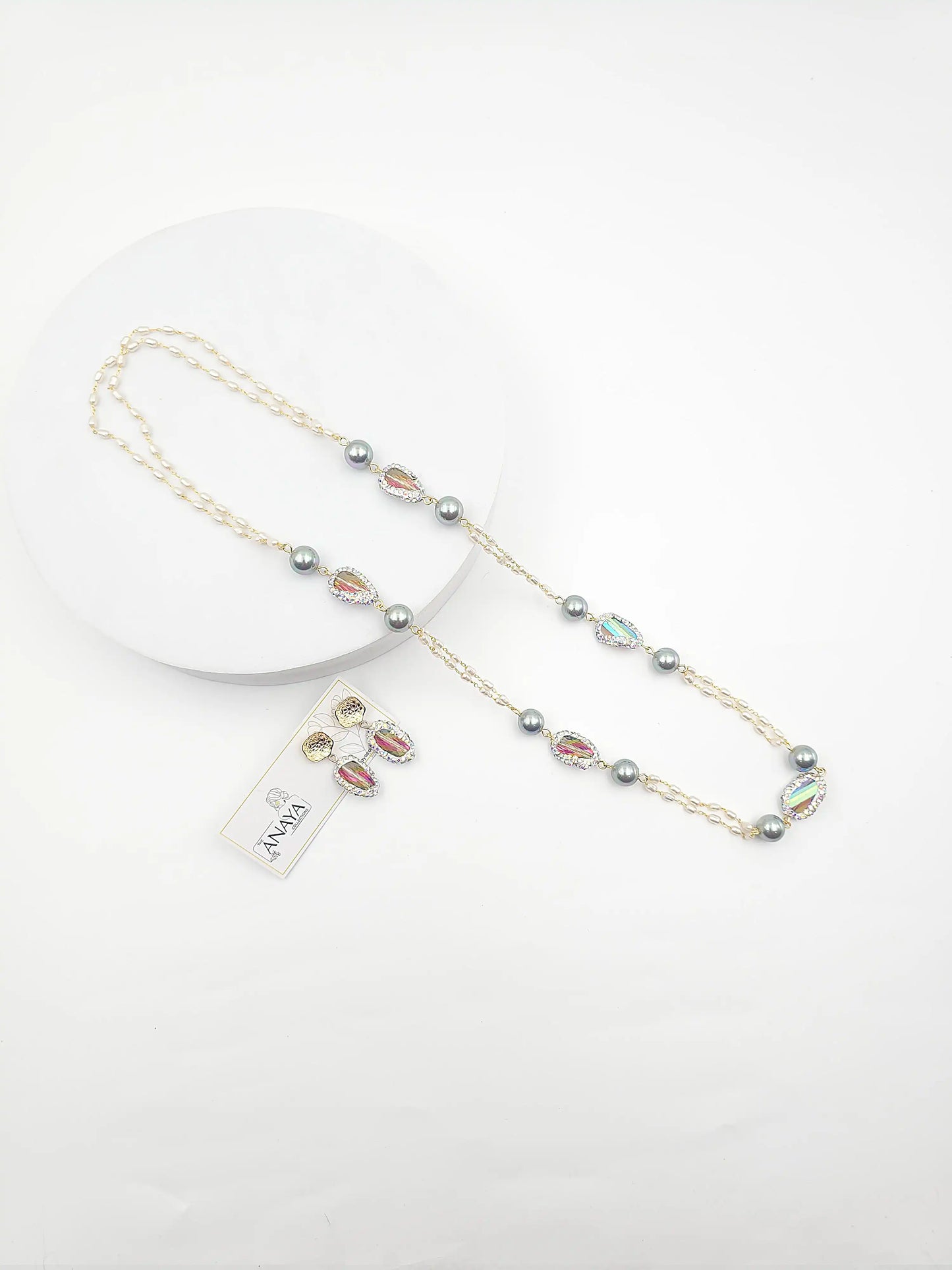 Mystic Shell Pearl Necklace