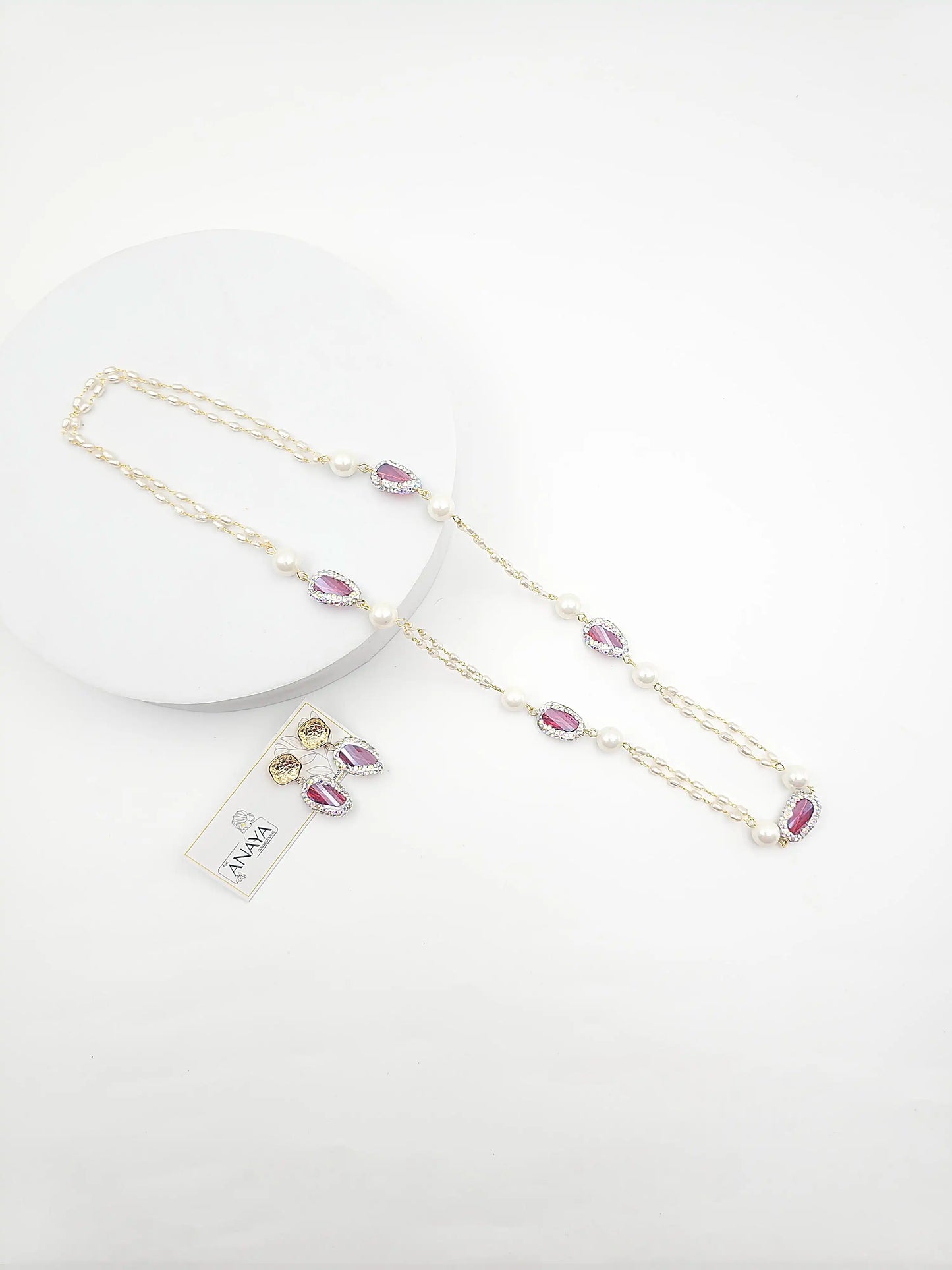 Mystic Shell Pearl Necklace