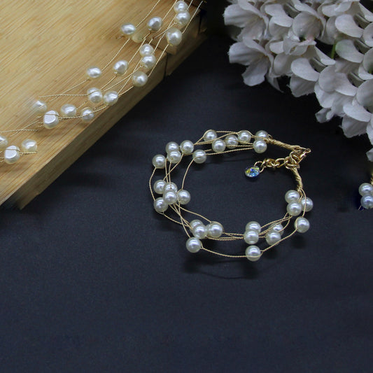 Ocean Elegance Pearl Bracelet