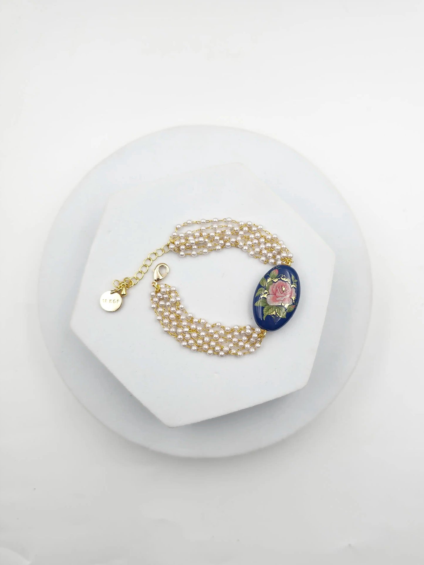 Oval Floral Ganthan Bracelet