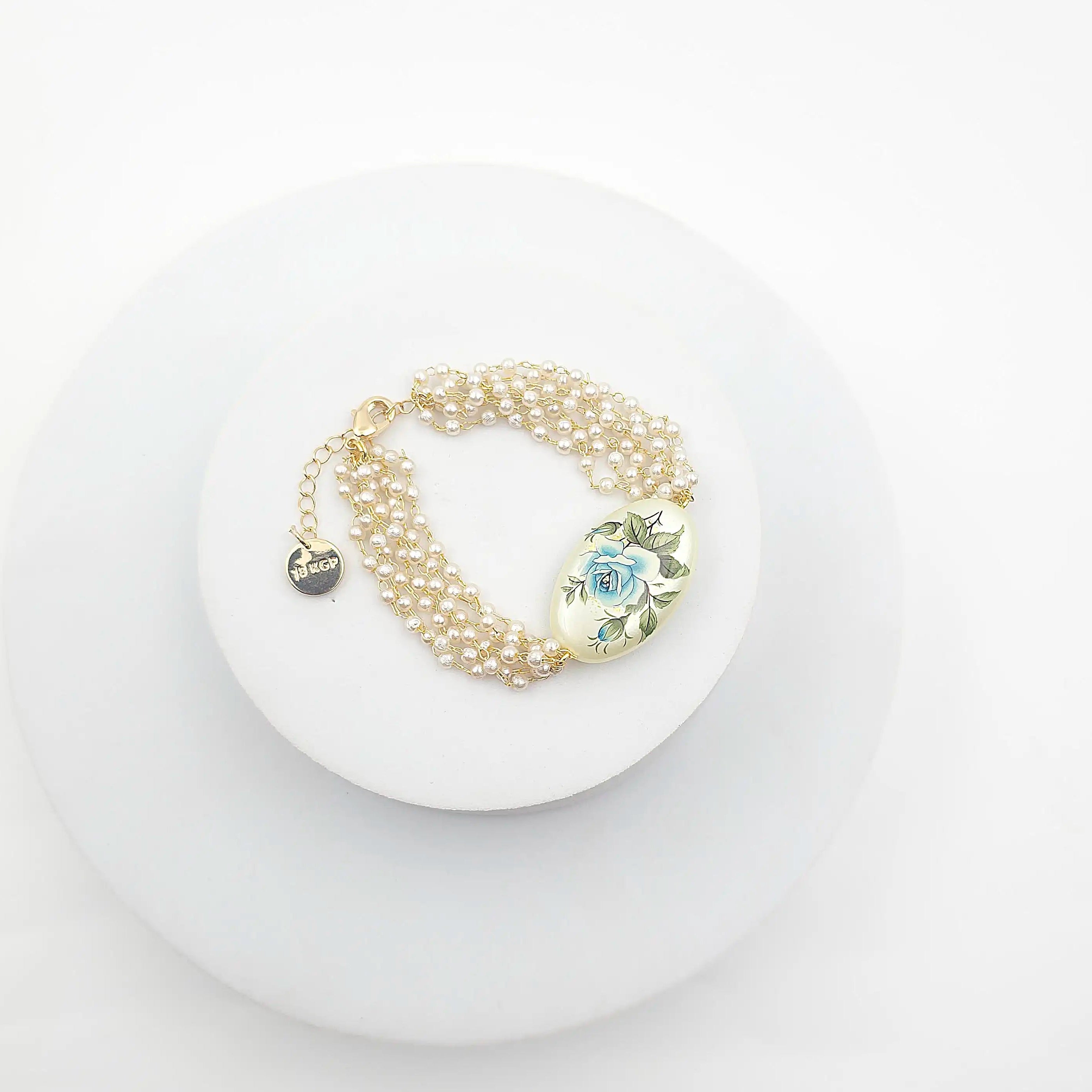 Oval Floral Ganthan Bracelet