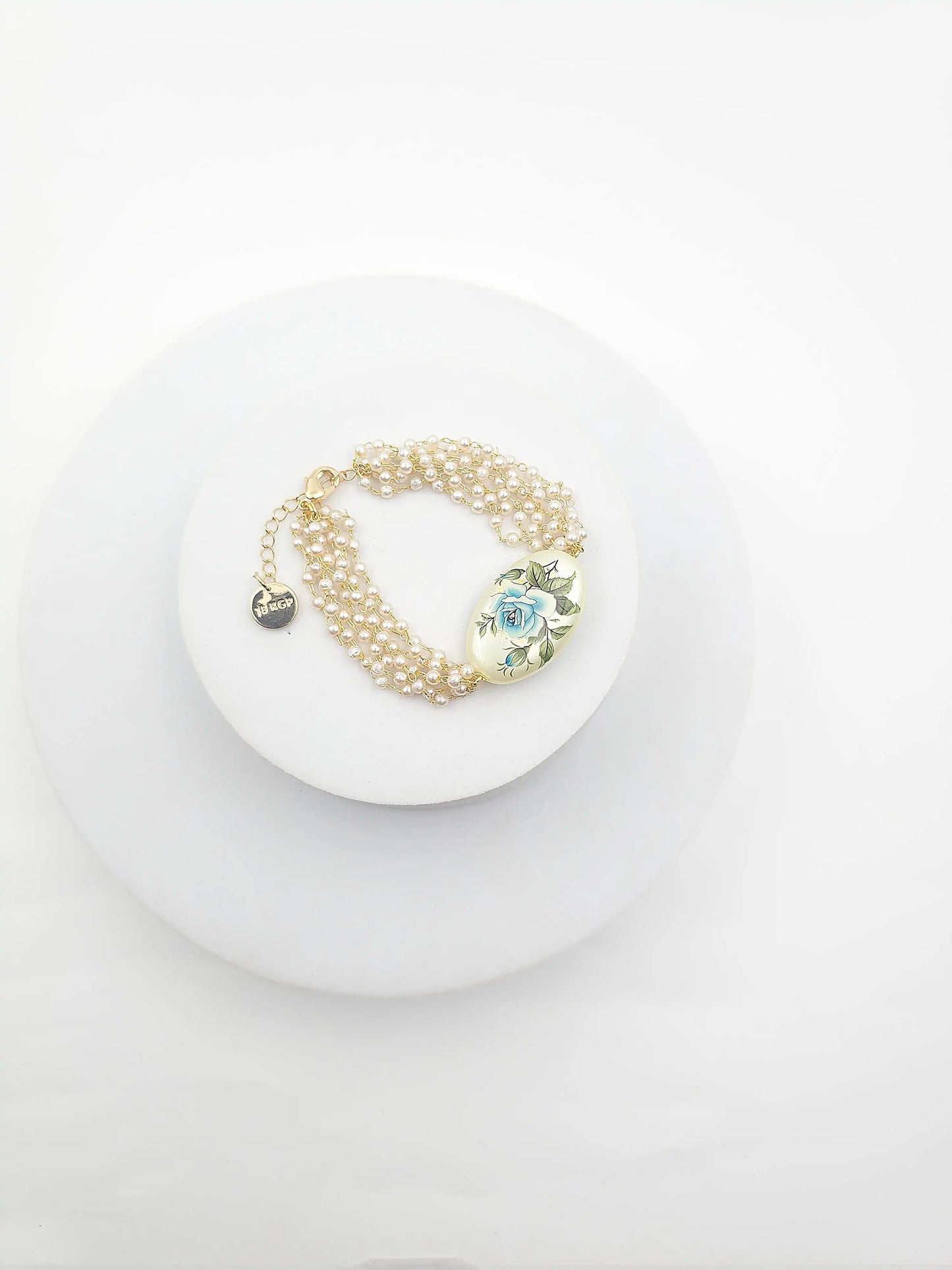 Oval Floral Ganthan Bracelet