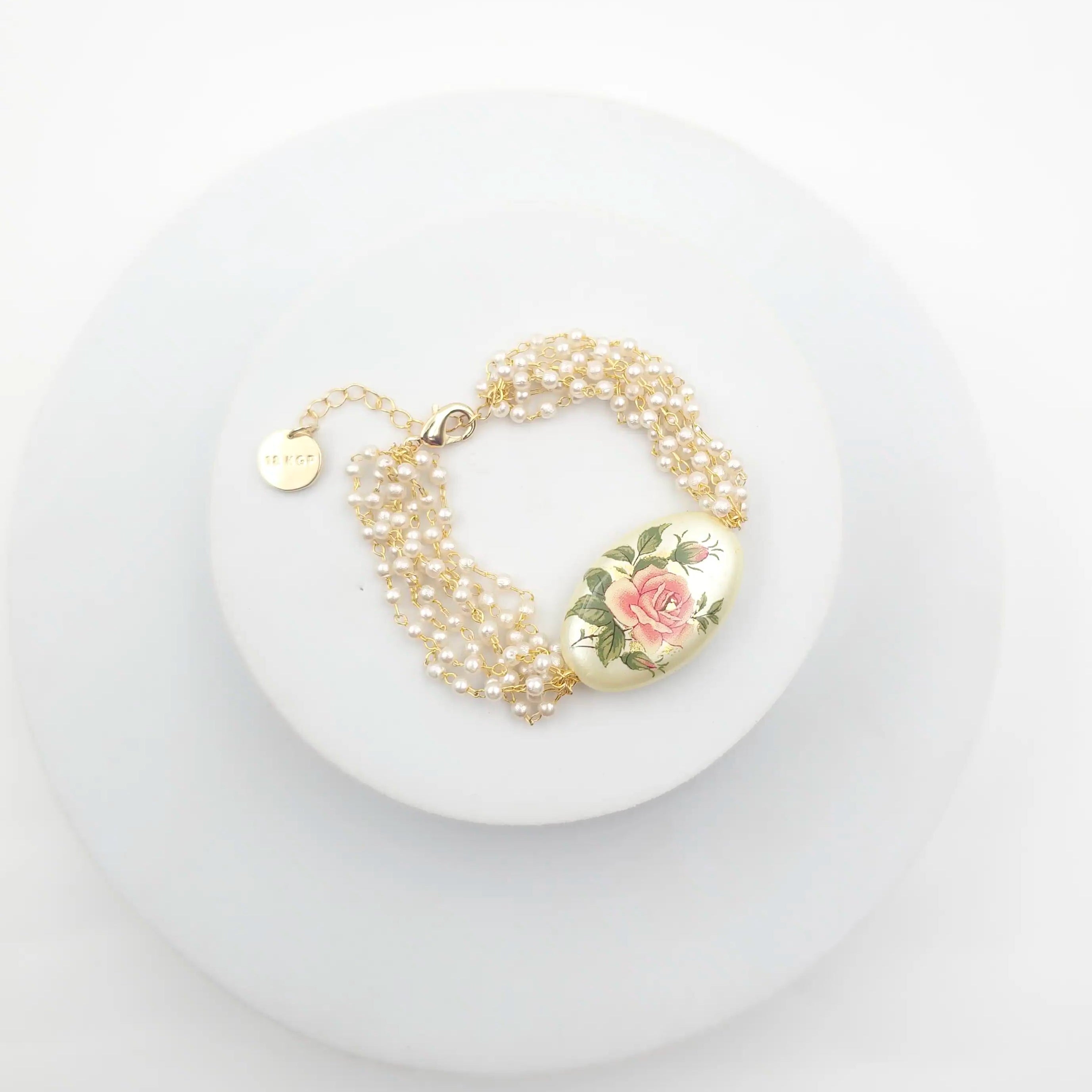 Oval Floral Ganthan Bracelet
