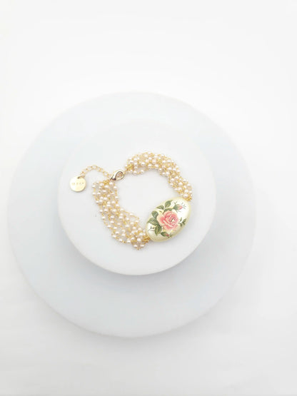 Oval Floral Ganthan Bracelet