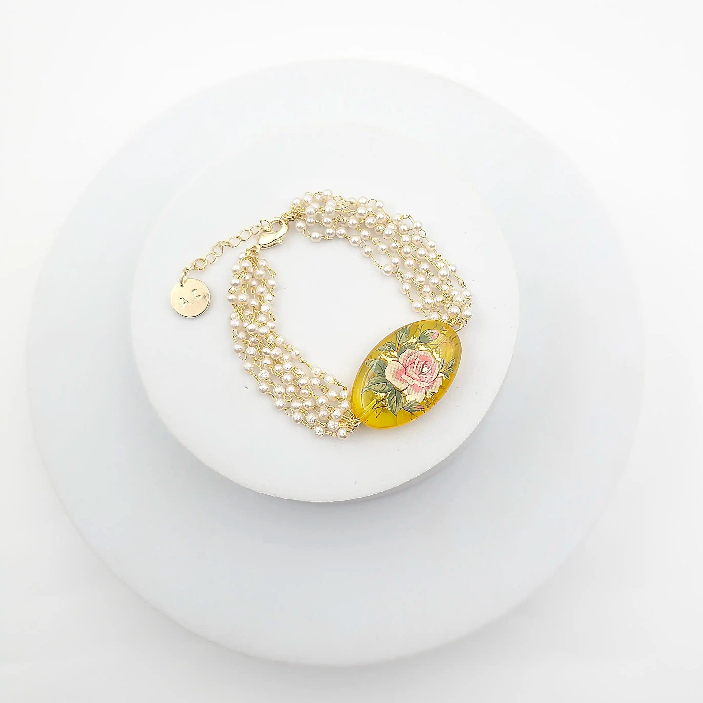 Oval Floral Ganthan Bracelet