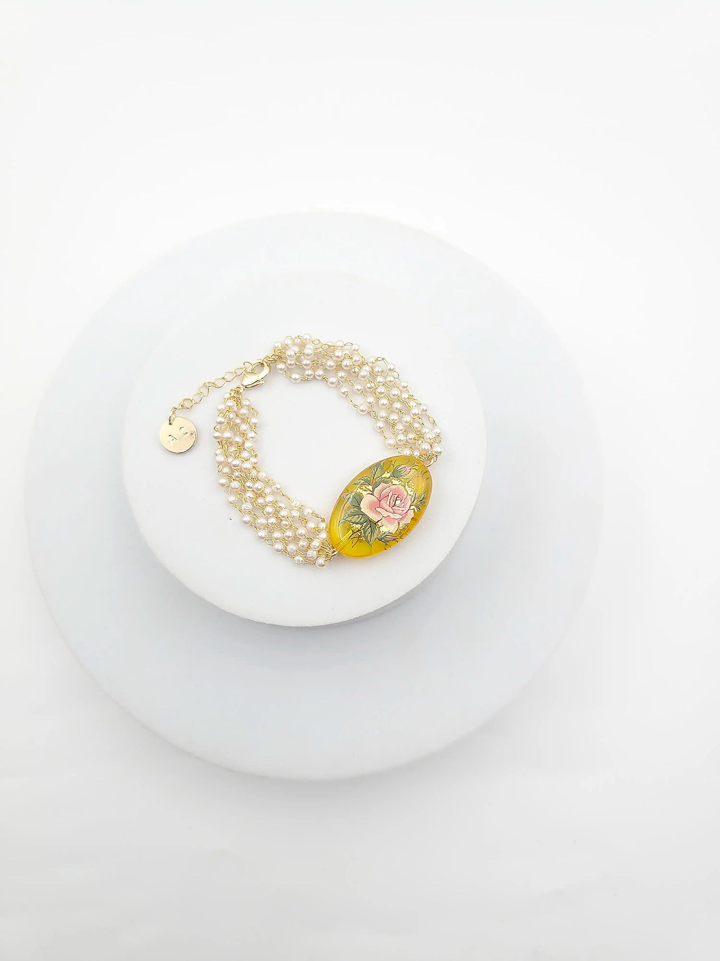 Oval Floral Ganthan Bracelet