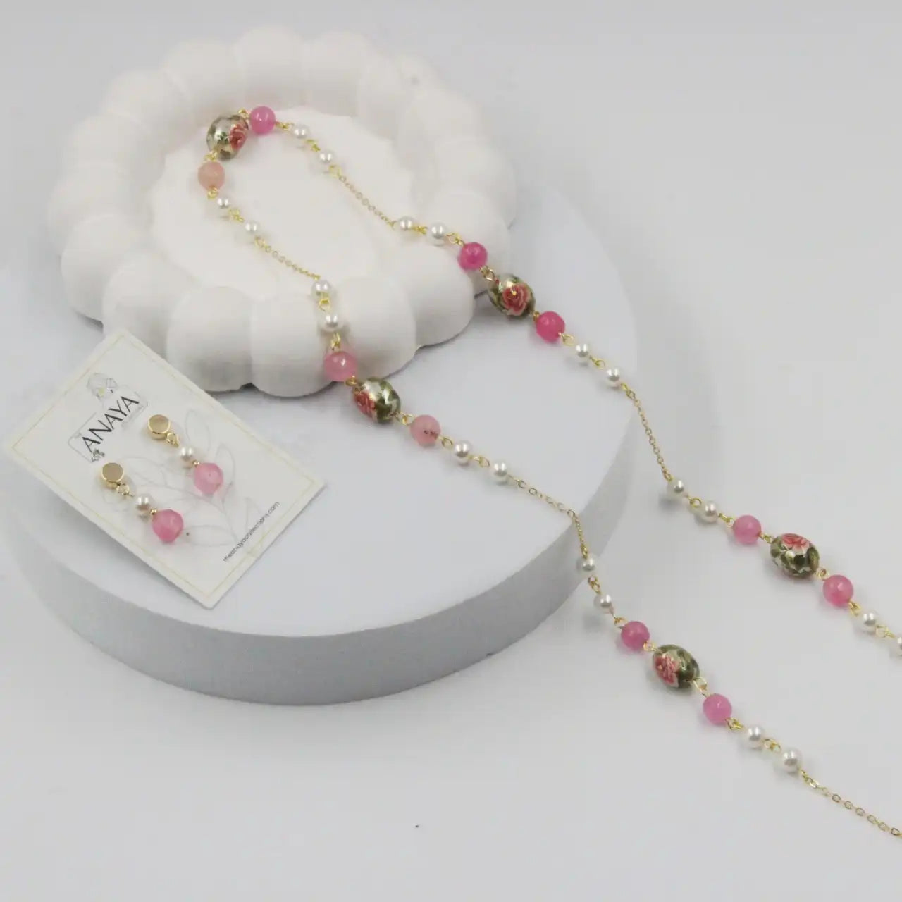Blooming Floral Pearl Set