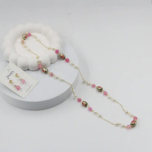 Blooming Floral Pearl Set