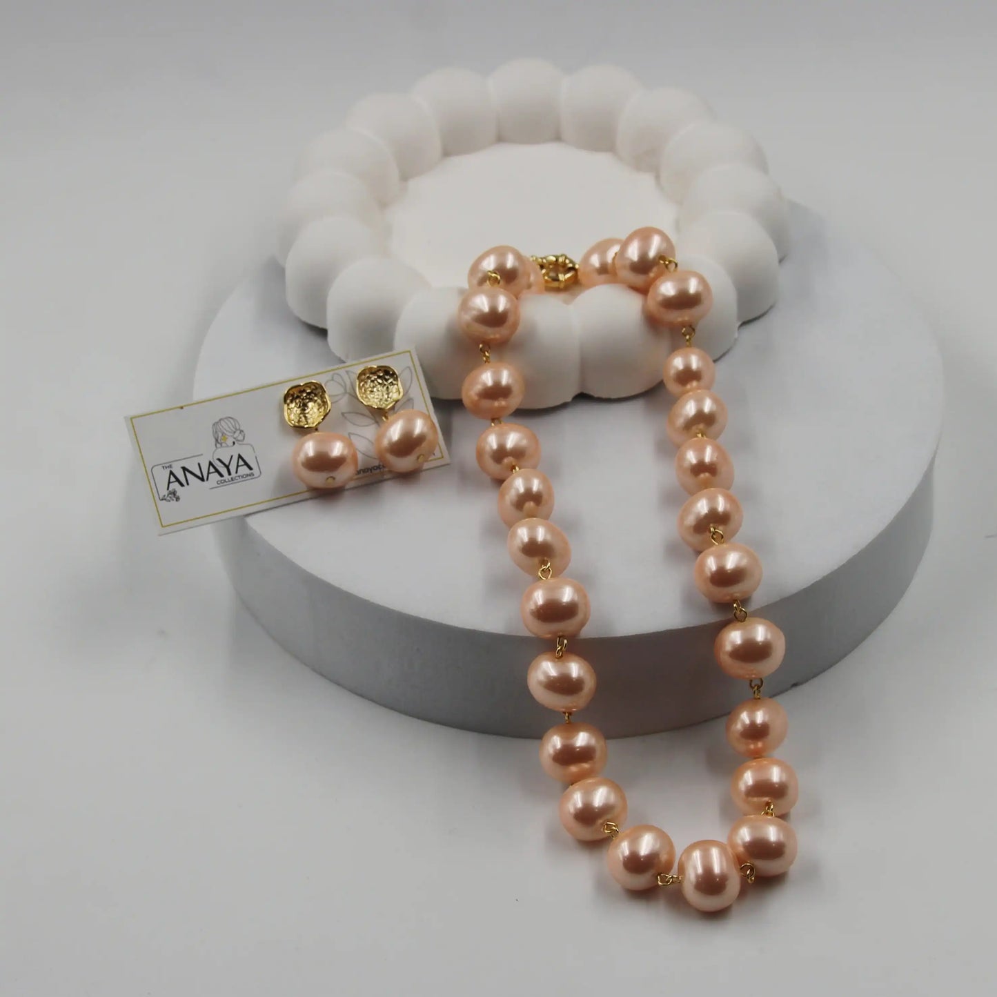 Uncut Shell Pearl Set