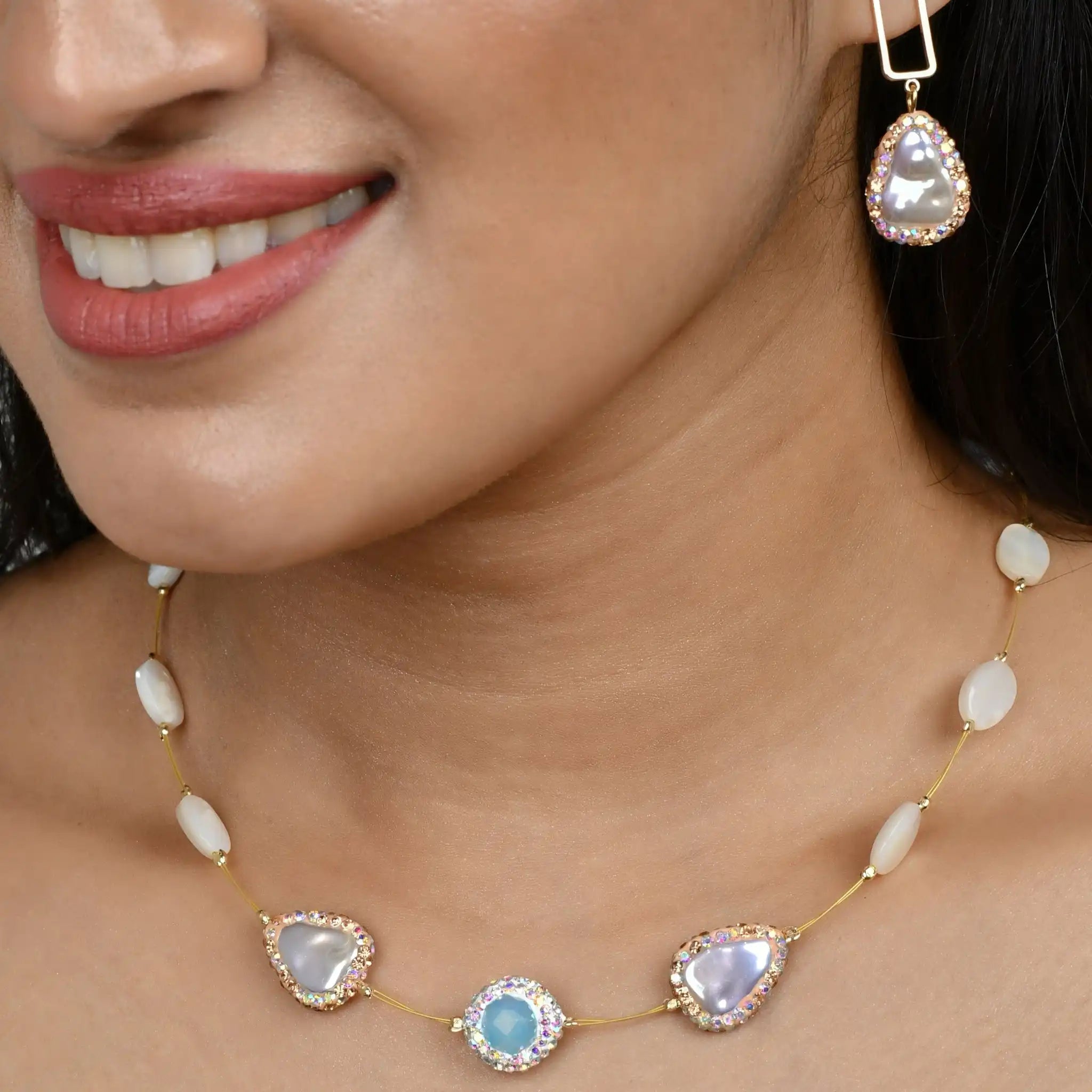 Pearlshine Marcasite Set