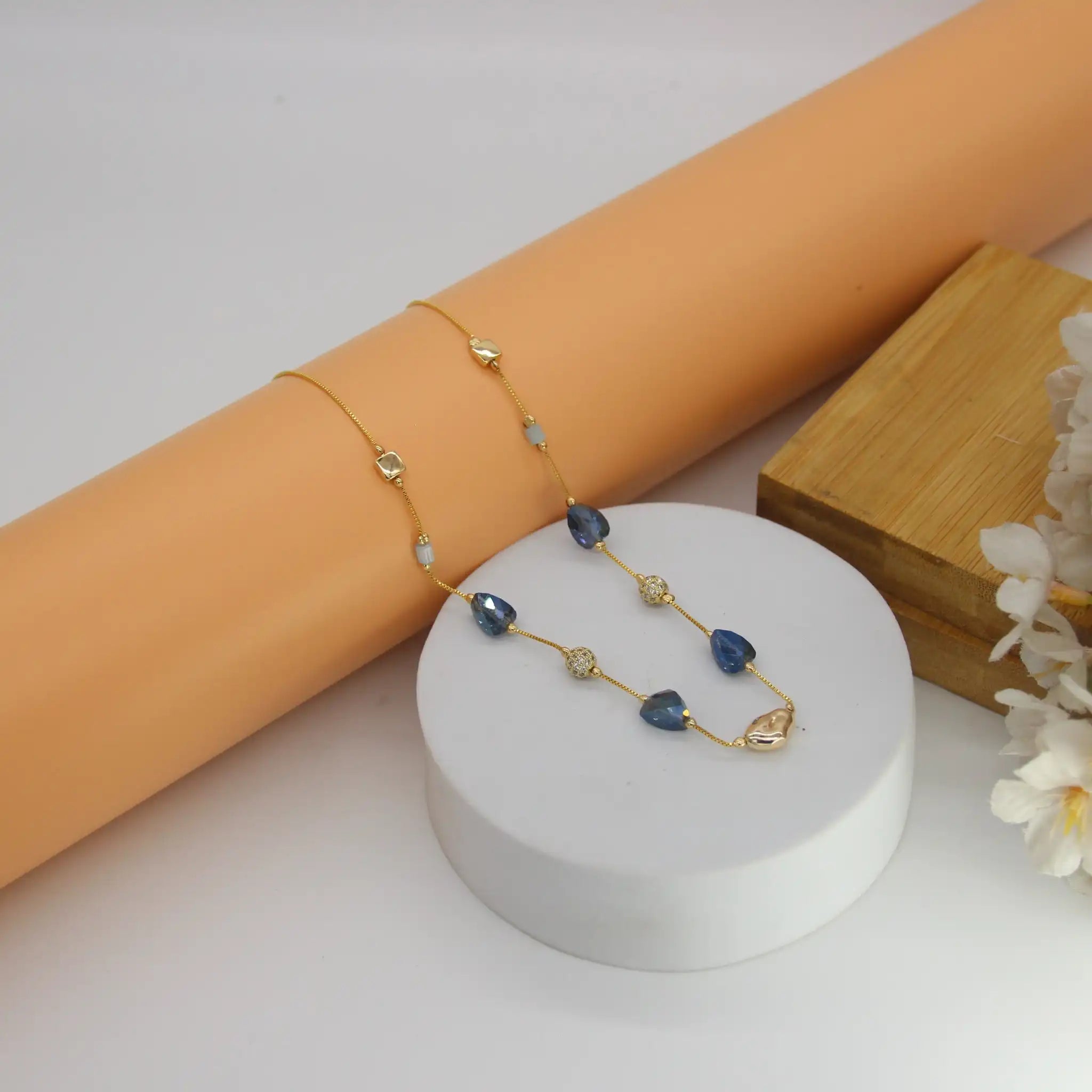 Pebble Harmony Dainty Necklace