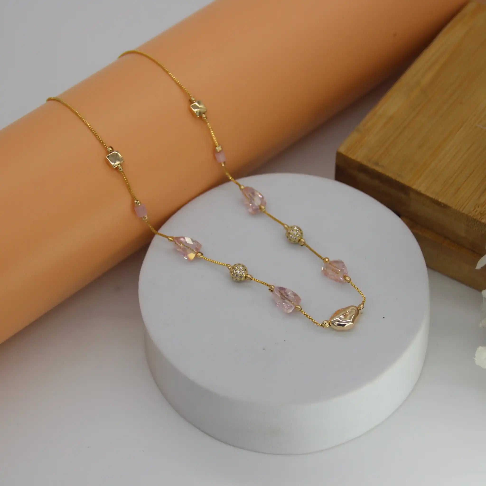 Pebble Harmony Dainty Necklace