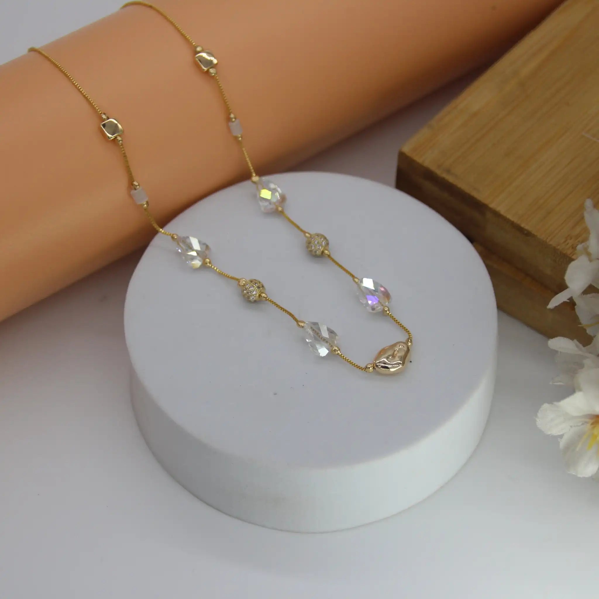 Pebble Harmony Dainty Necklace